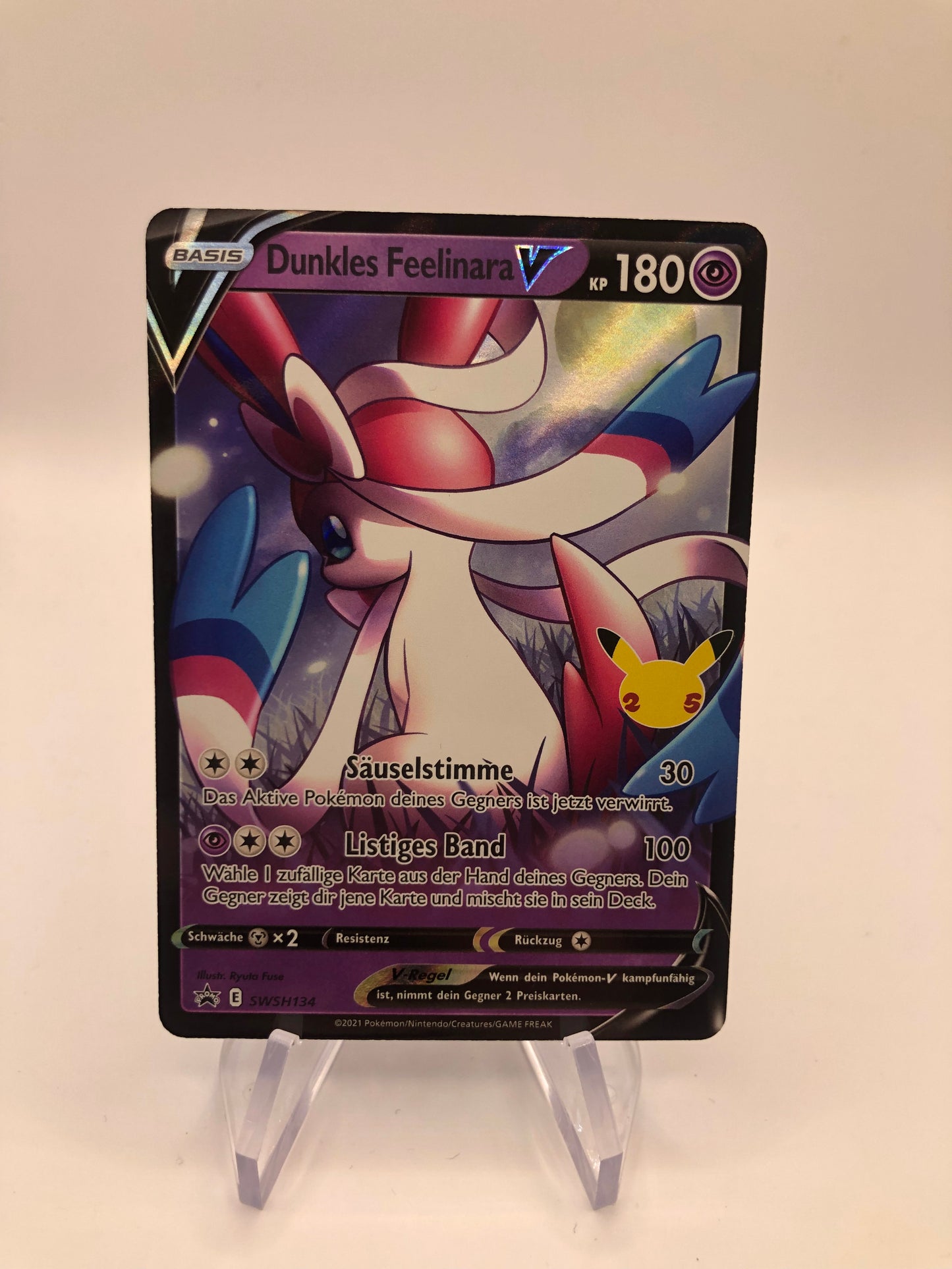 Pokemon Karte V Promo Dunkles Feelinara SWSH134 Deutsch