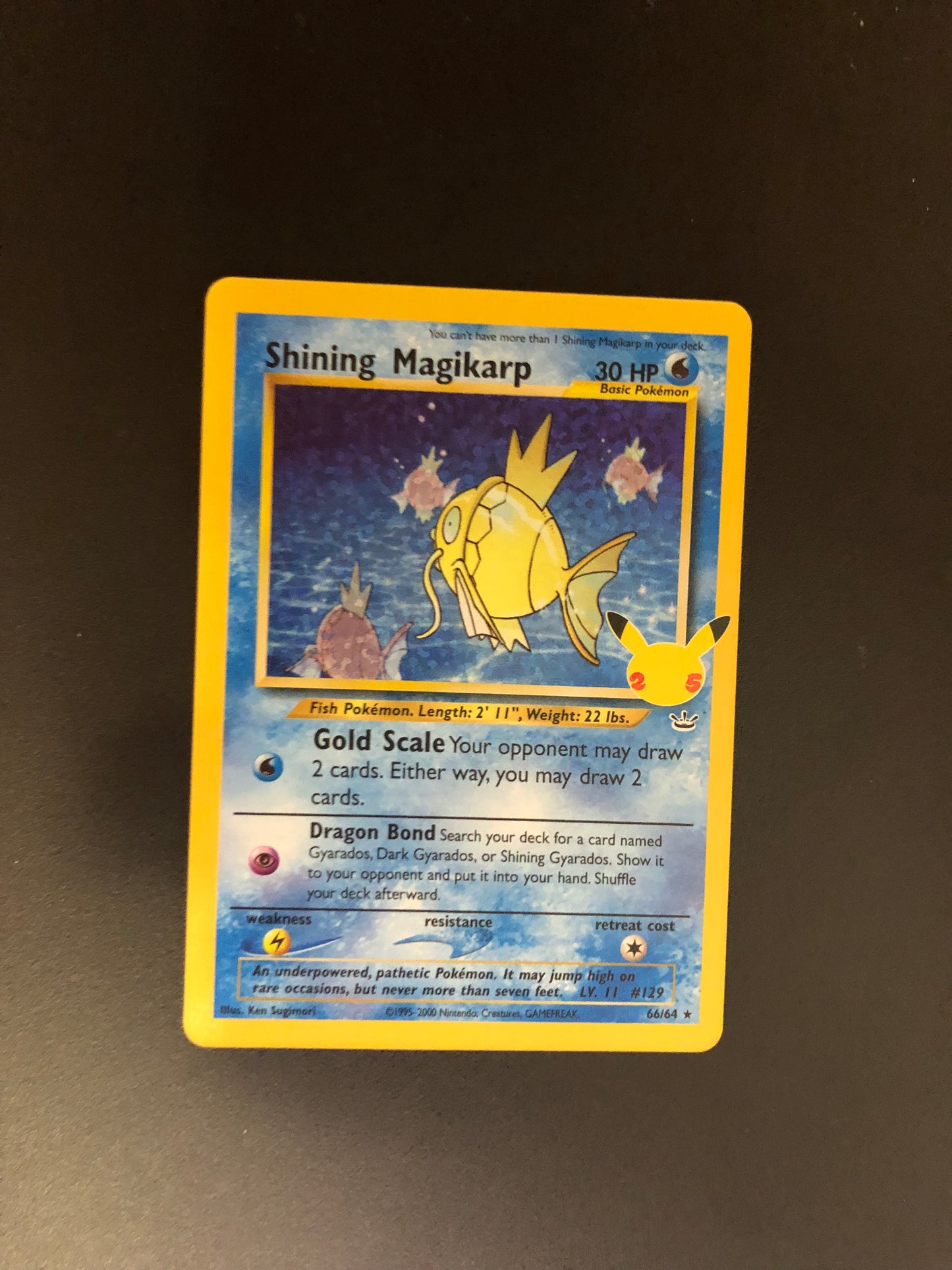 Pokemon Karte Celebration Schimmerndes Karpador 66/64 Englisch