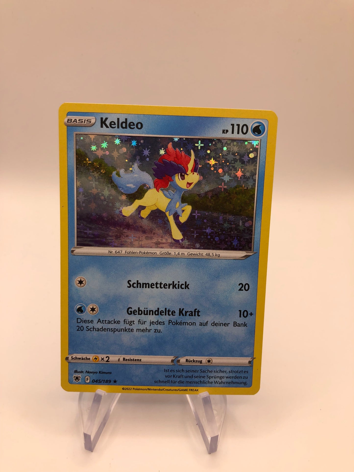 Pokemon Karte Holo Keldeo 45/189 Deutsch