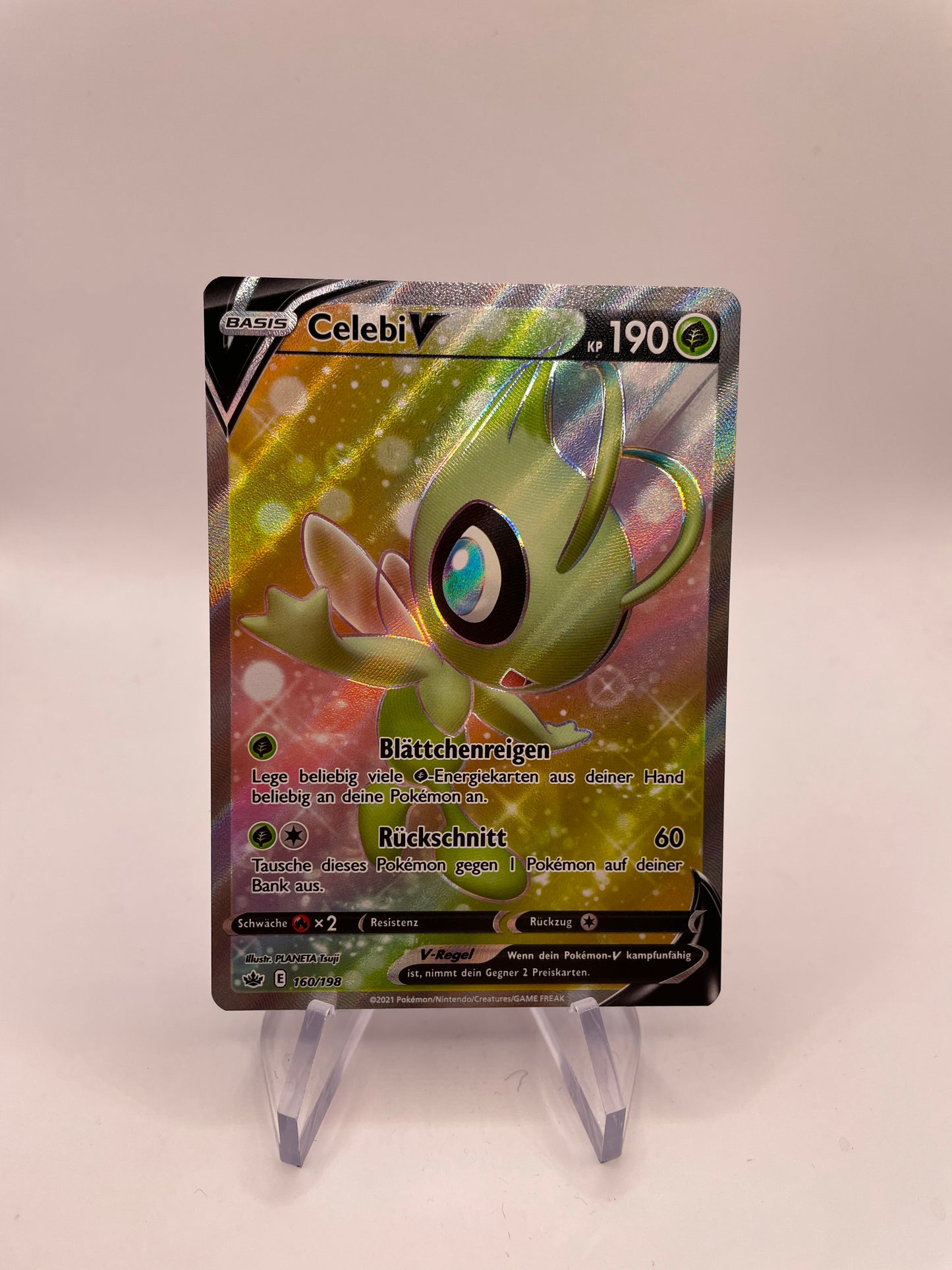 Pokémon Karte V Celebi 160/198 Deutsch