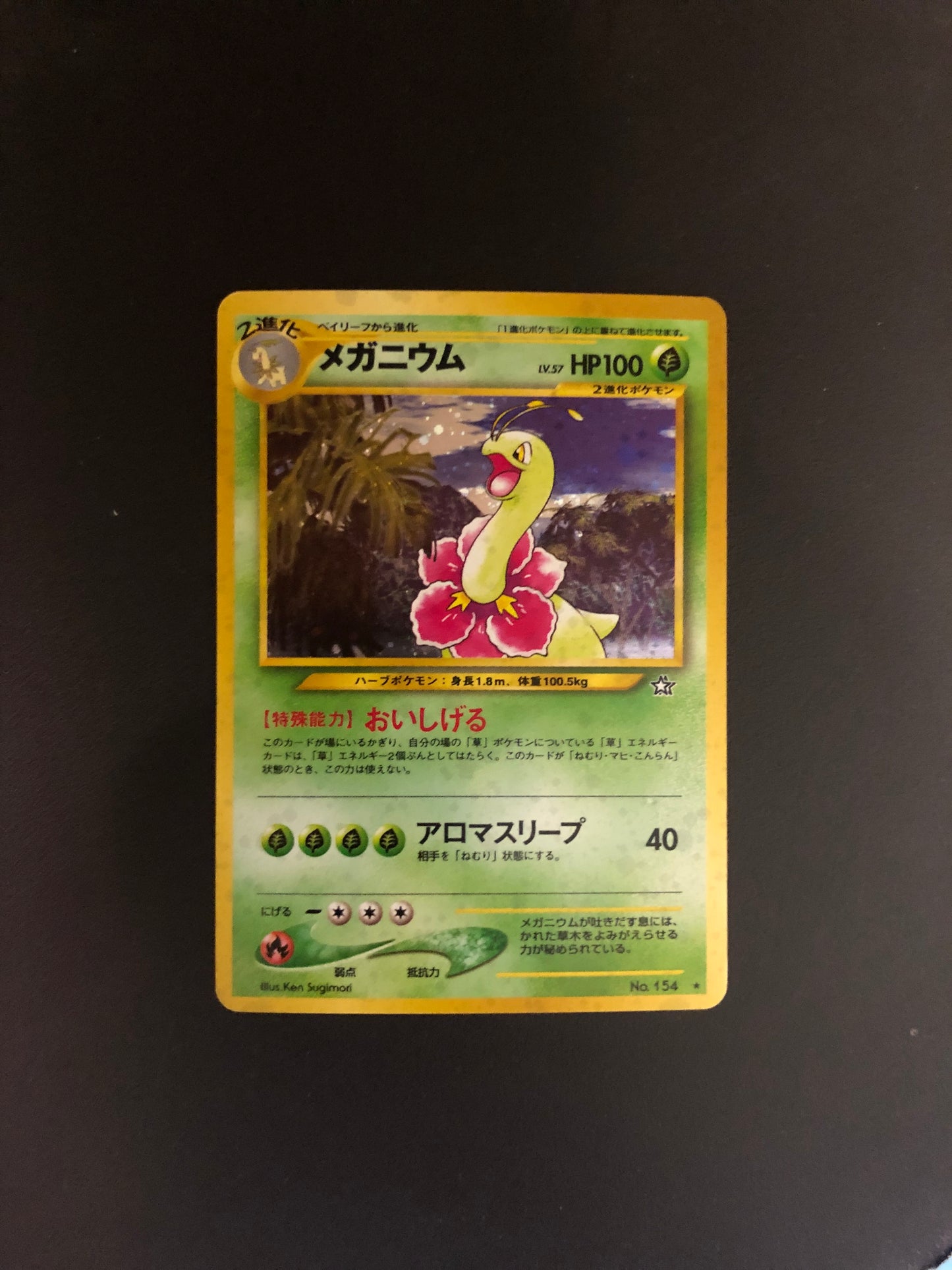 Pokemon Karte Holo Meganie No.154 Japanisch