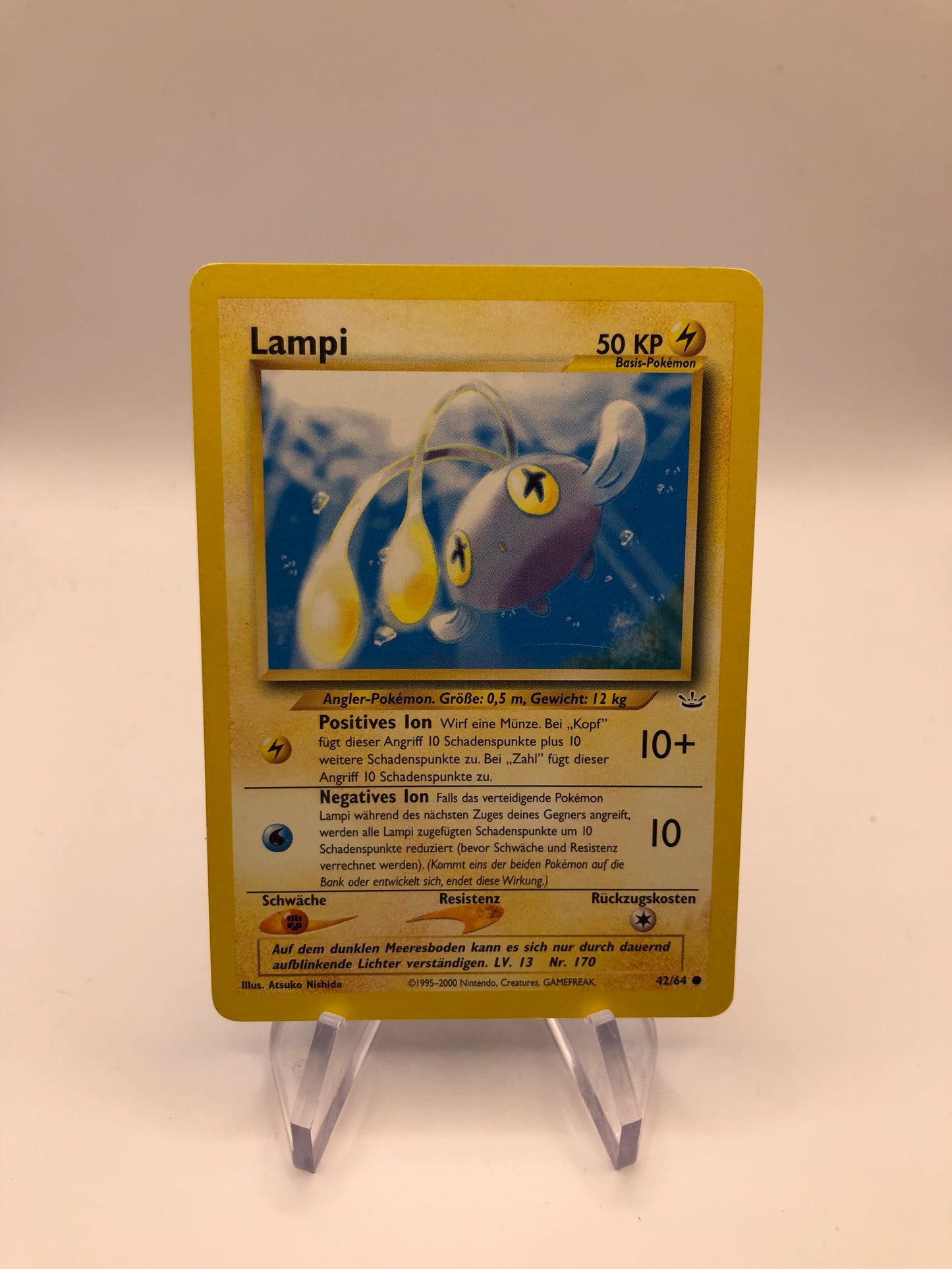 Pokemon Karte Neo Revolution Lampi 42/64 Deutsch