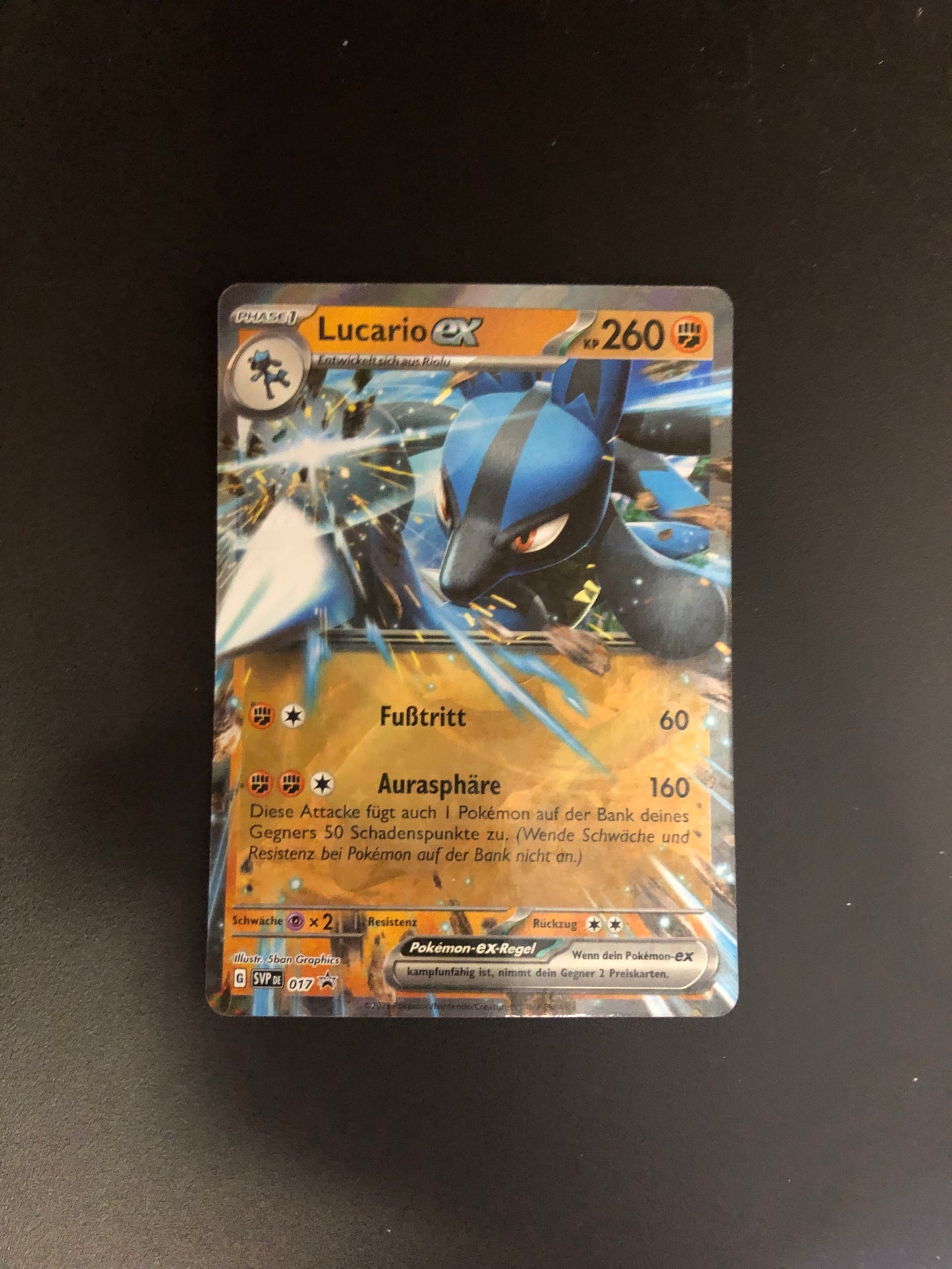 Pokemon Karten ex Lucario 017 Deutsch