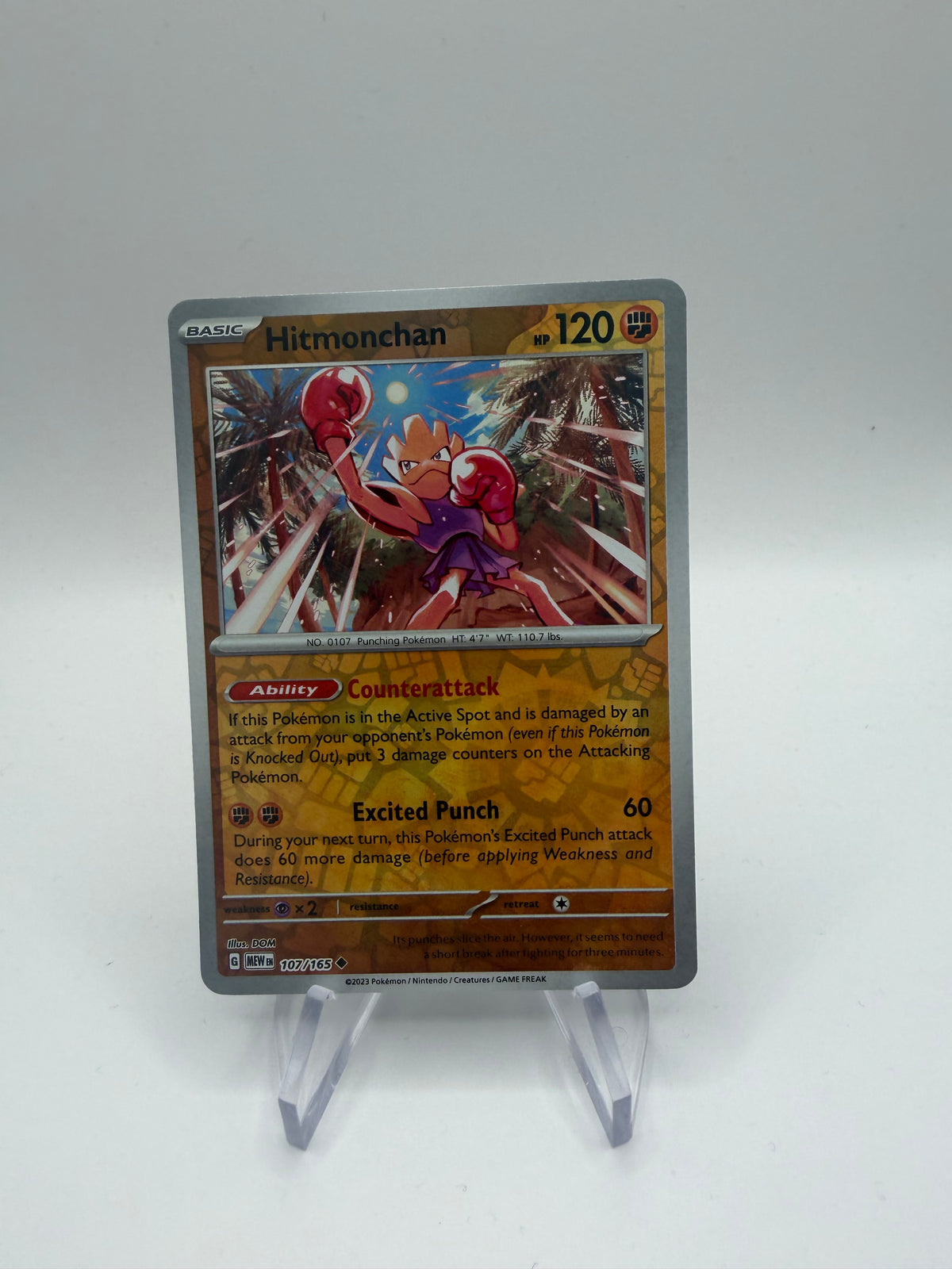 Pokemon Karte Reverse 151 Nockchan 107/165 Englisch
