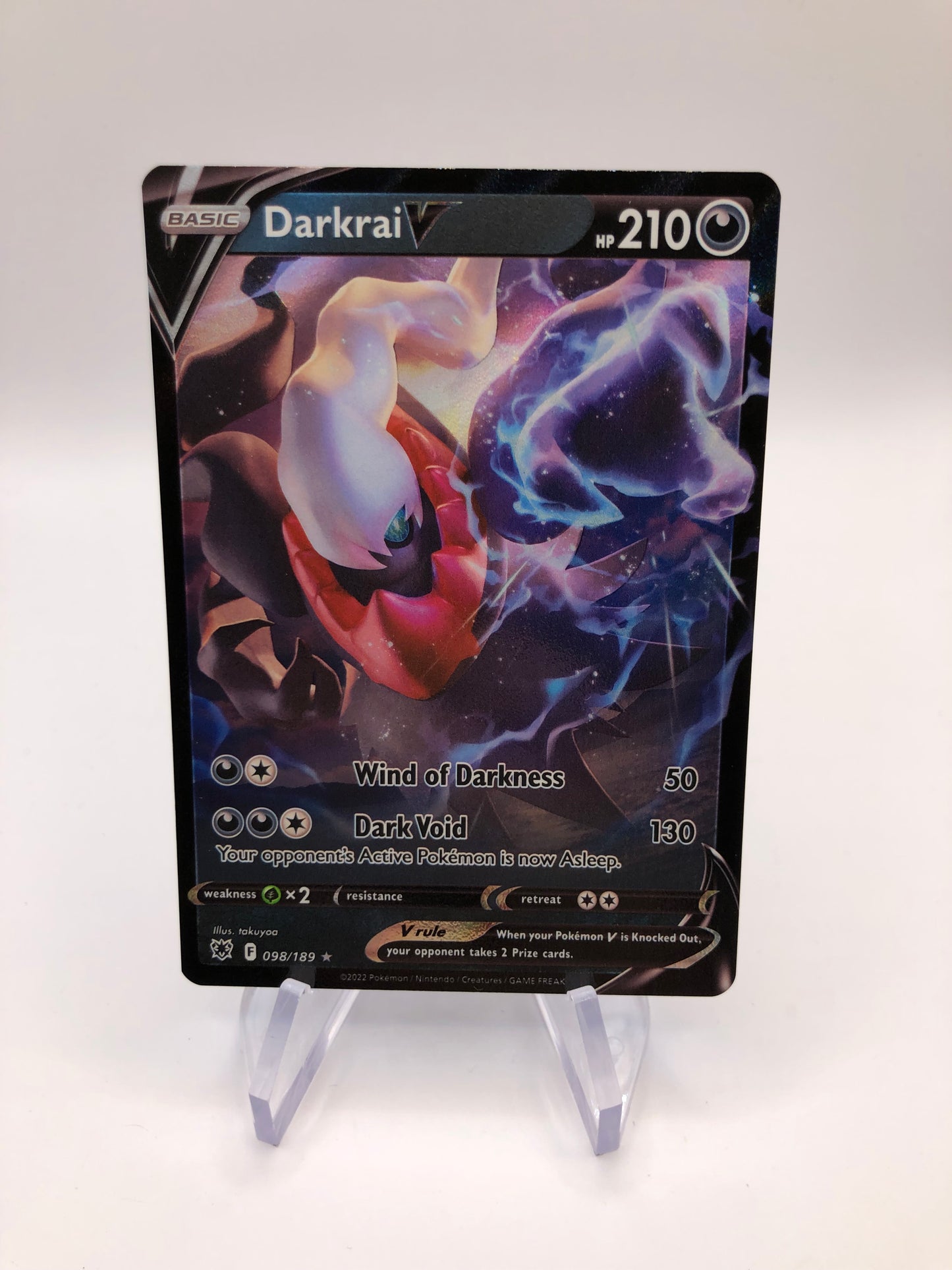 Pokemon Karte V Darkrai 98/189 Englisch