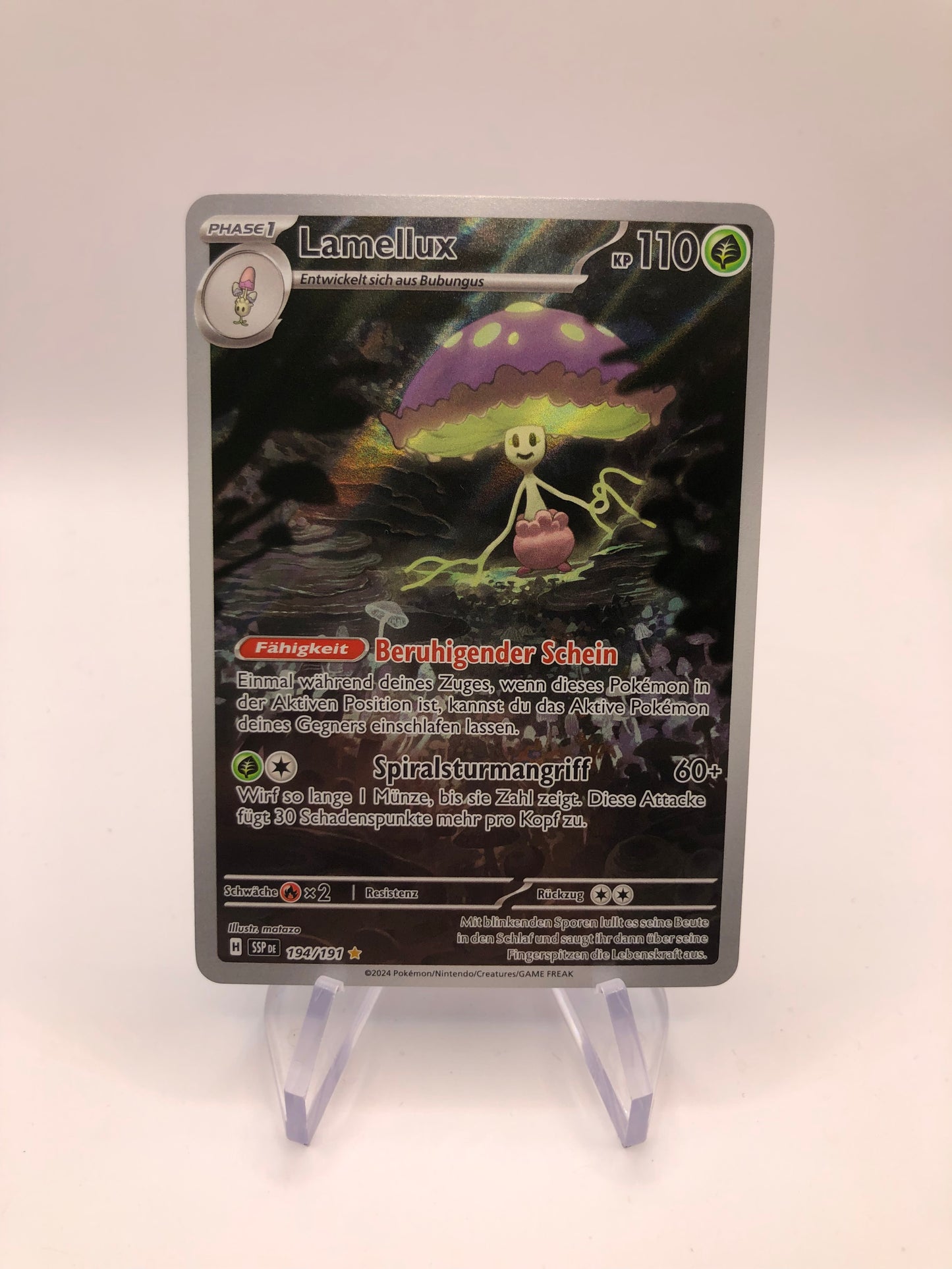Pokemon Karte Art Rare Lamellux 194/191 Deutsch