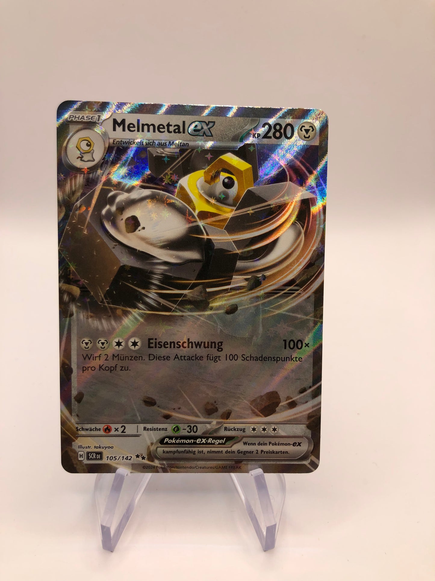 Pokemon Karte Ex Melmetal 105/142 Deutsch