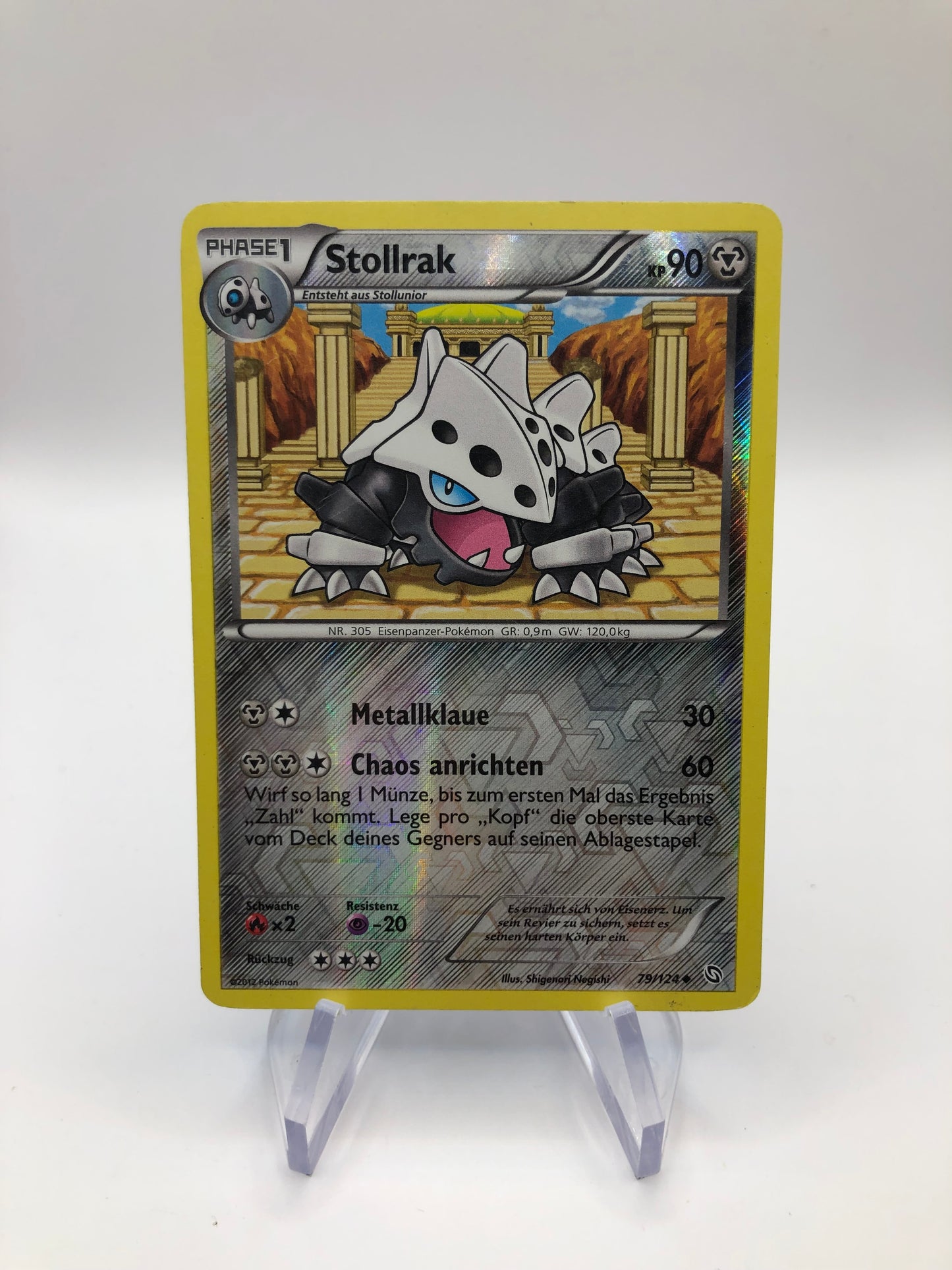 Pokemon Karte Revers Stollrak 29/124 Deutsch