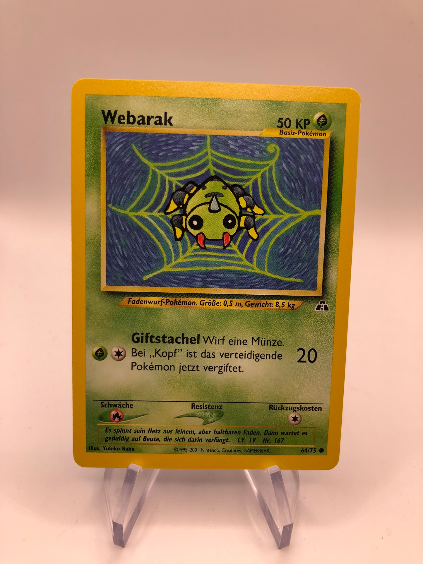 Pokemon Karte Neo Discovery Webarak 64/75 Deutsch