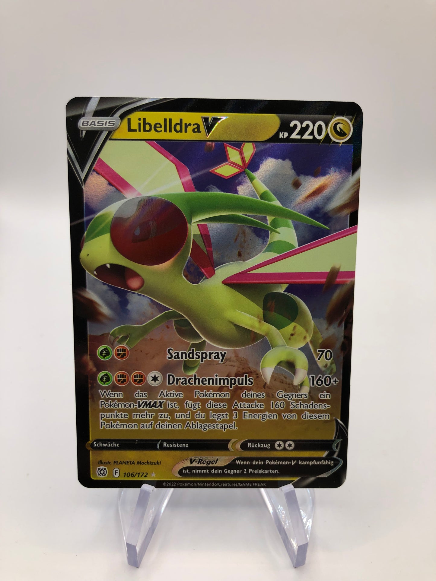 Pokemon Karte V Libelldra 106/172 Deutsch