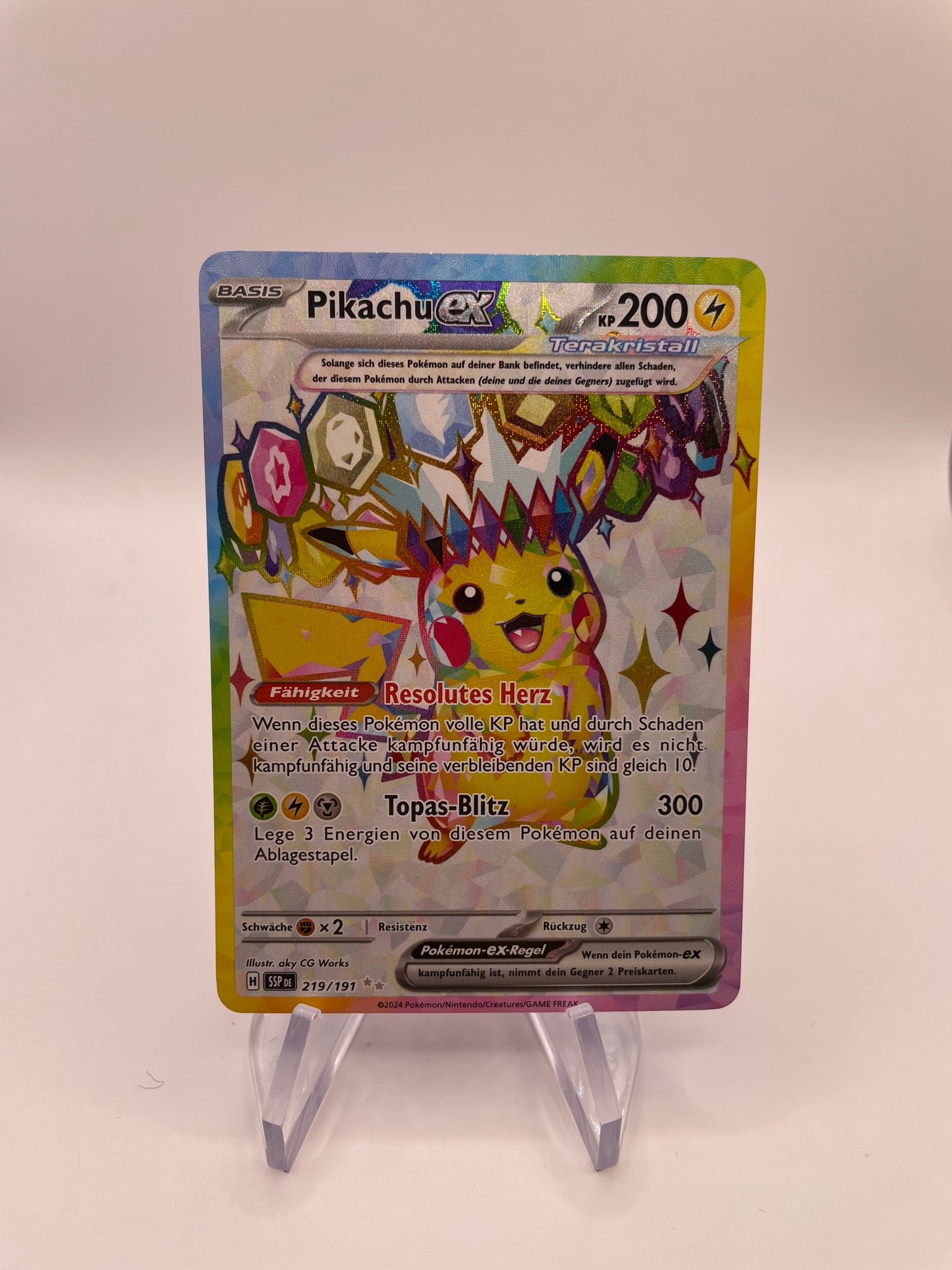 Pokemon Karte Ex Pikachu 219/191 Deutsch