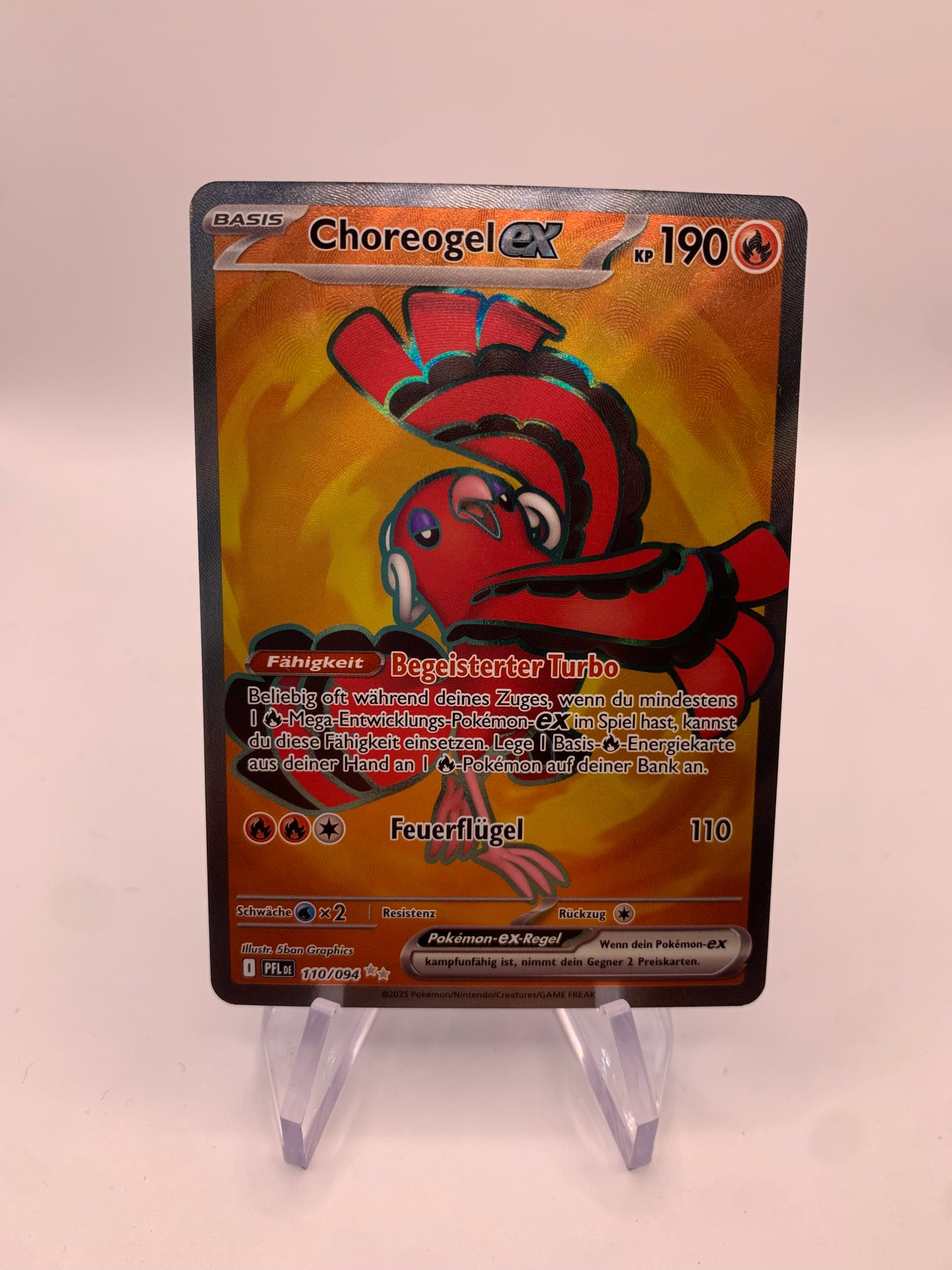 Pokemon Karte Ex Fullart Choreogel 110/94 Deutsch