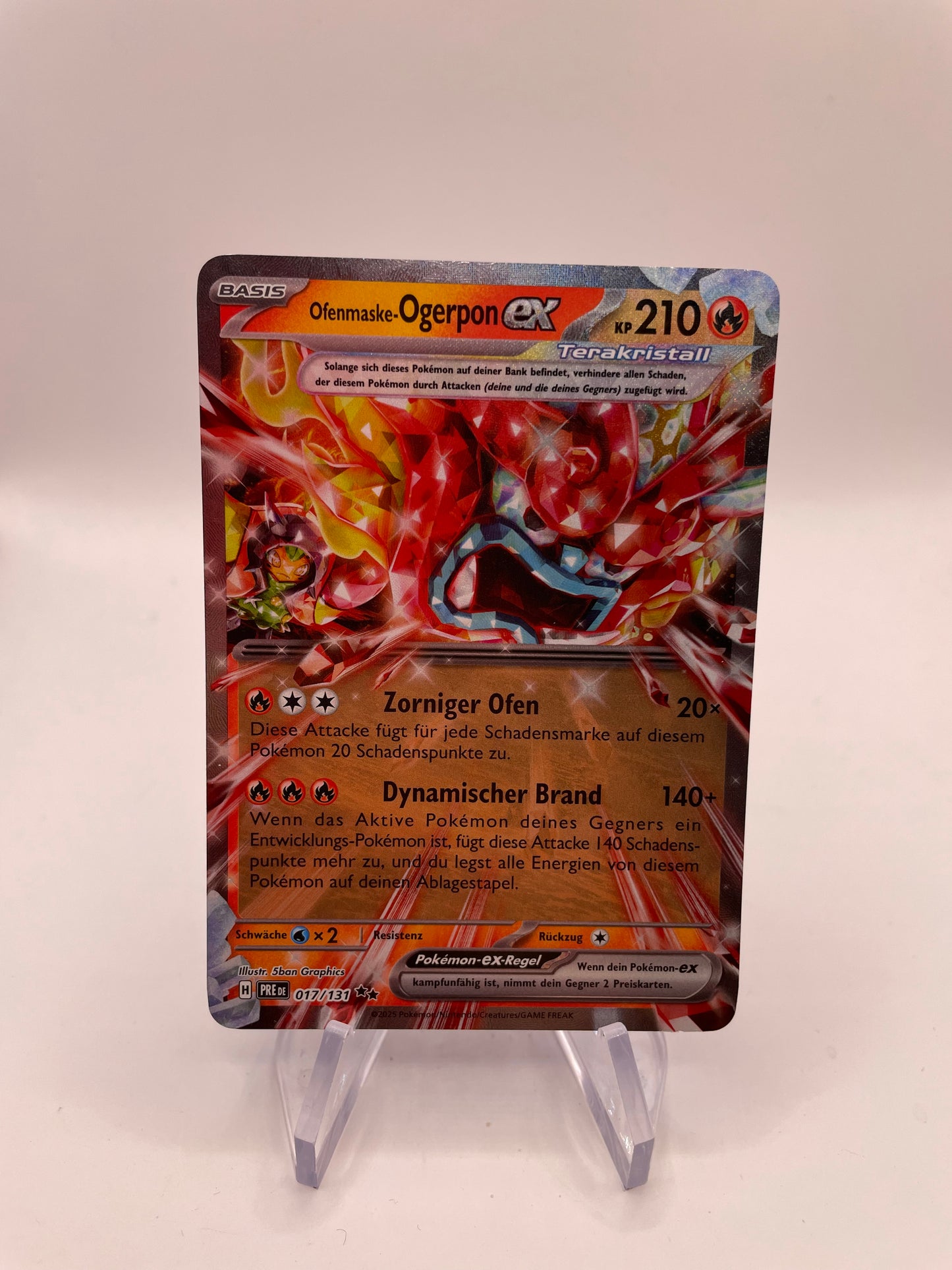 Pokémon Karte ex Ogerpon 17/131 Deutsch