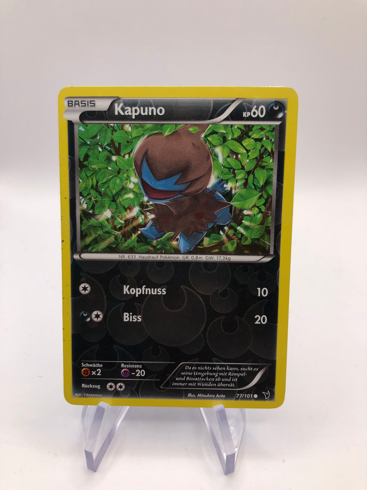Pokemon Karte Revers Kapuno 77/101 Deutsch