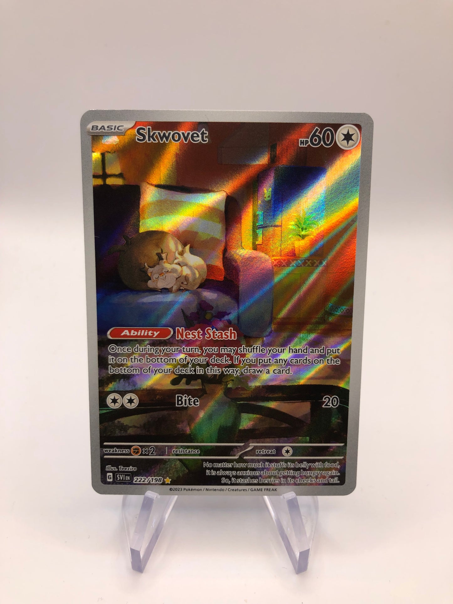 Pokemon Karte Art-Rare Raffel 222//198 Englisch