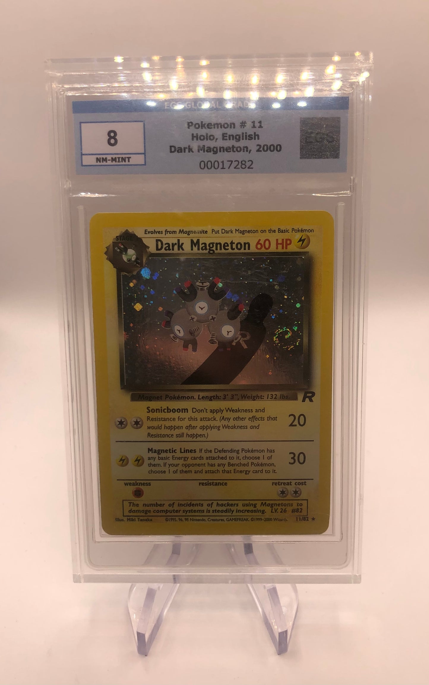 Pokemon Karten Holo EGS 8 Dunkles Magneton 11/82 Englisch