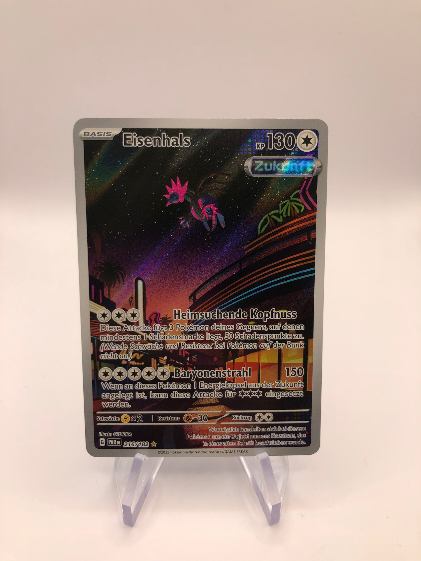 Pokemon Karten Art-Rare Eisenhals 216/182 Deutsch