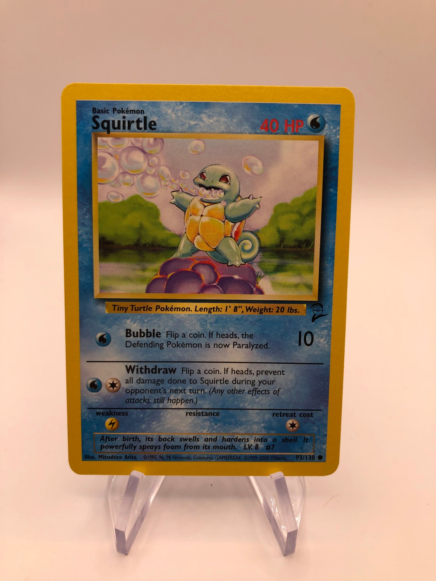 Pokemon Karte Base Set 2 Schiggy 93/130 Englisch
