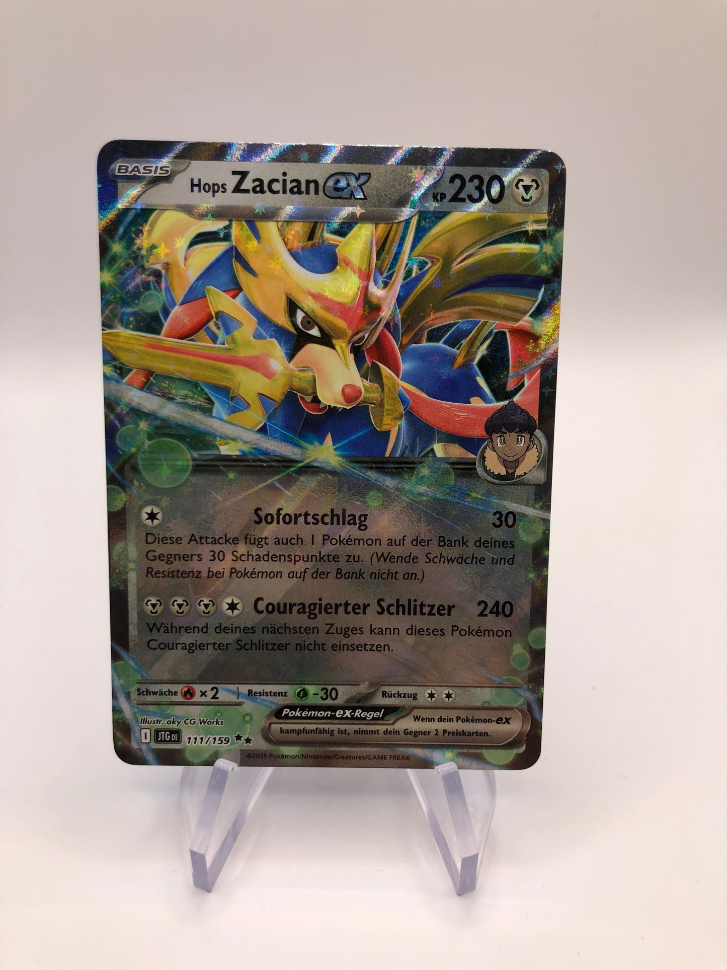 Pokemon Karte Ex Zacian 111/159 Deutsch