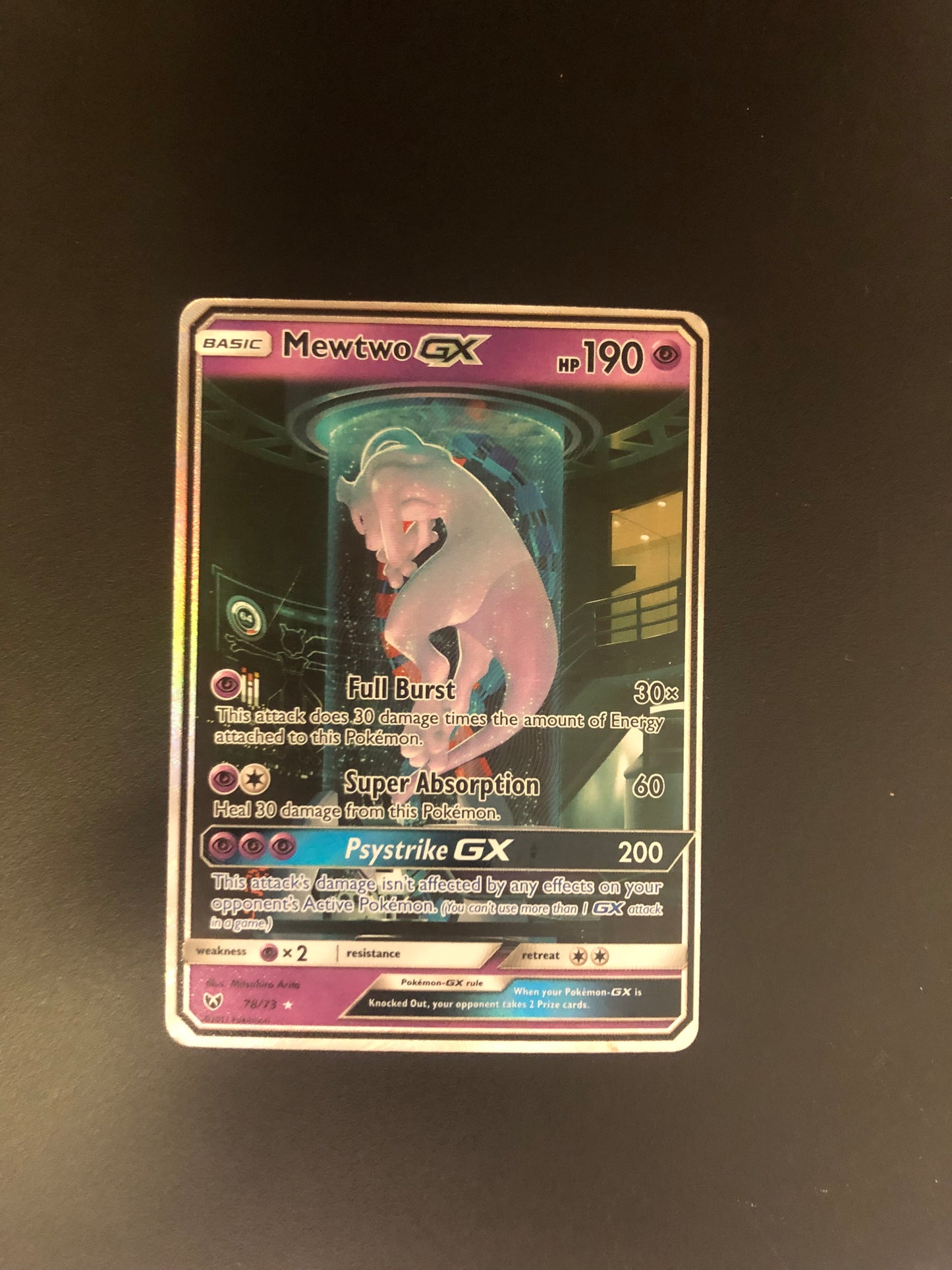 Pokemon Karten Alt-Art Mewtu 78/73 Englisch