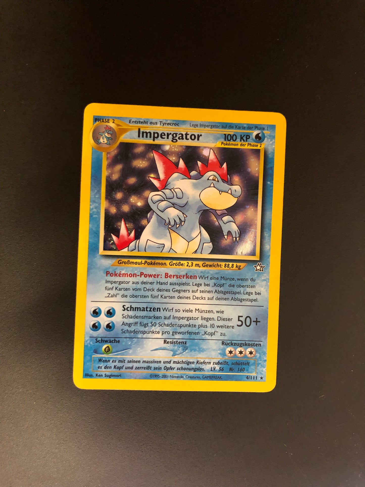 Pokemon Karten Holo Impergator 4/111 Deutsch