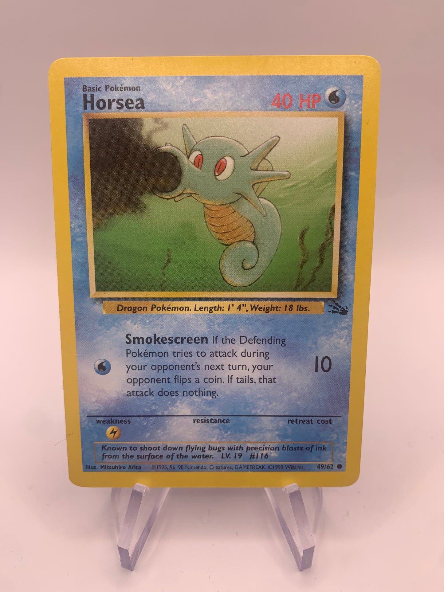 Pokemon card Seeper Fossil 49/62 English