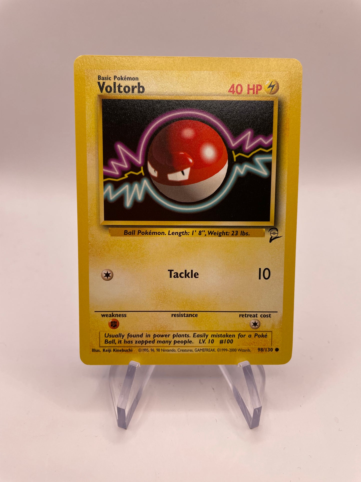 Pokemon Karte Base Set 2 Voltorb 98/130 Englisch