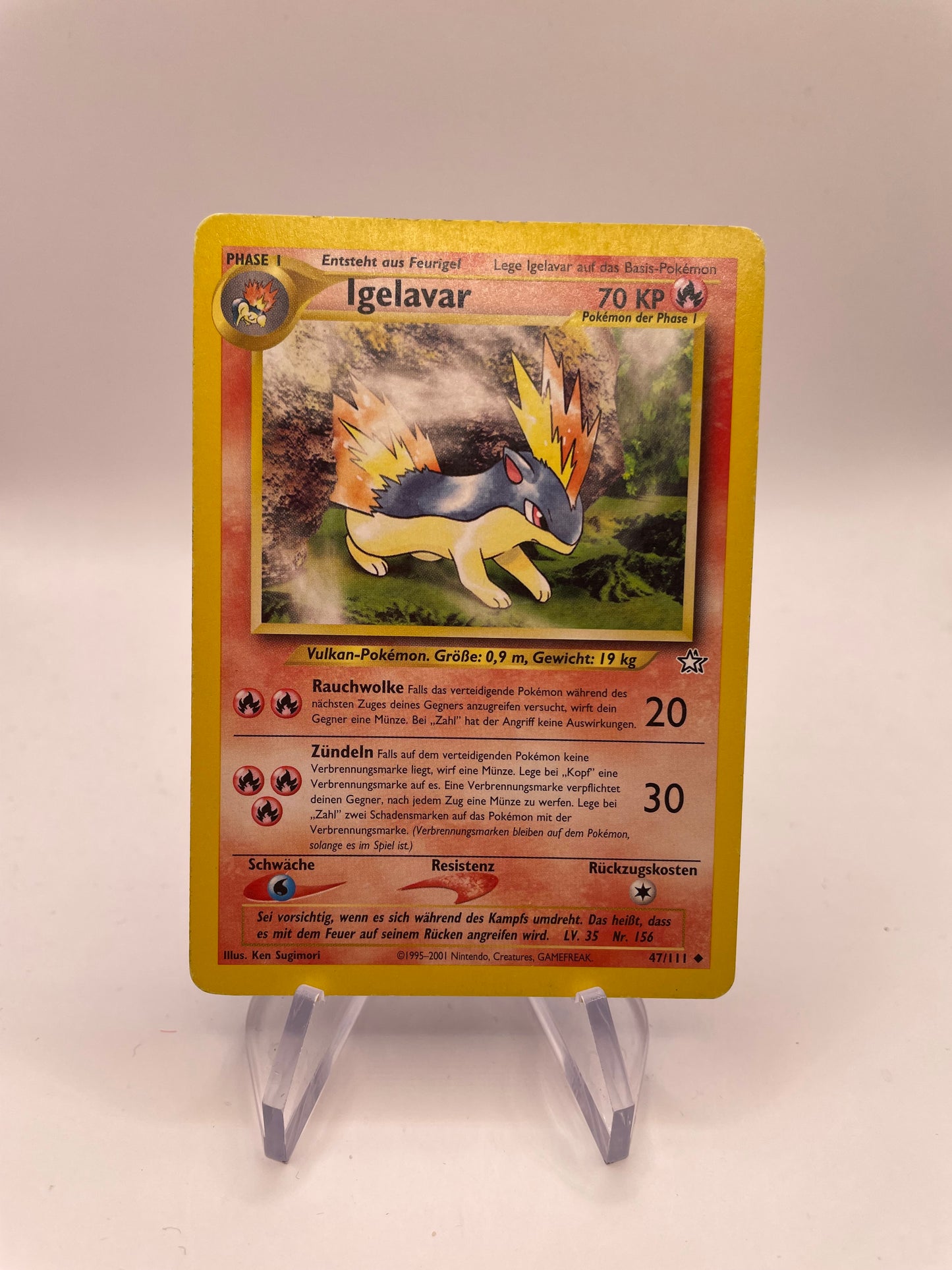 Pokemon Karte Neo Genesis Igelavar 47/111 Deutsch