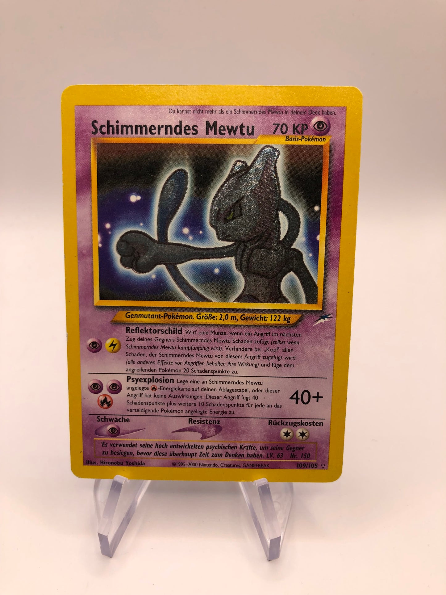 Pokemon Karten Schimmerndes Mewtu 109/105 Deutsch