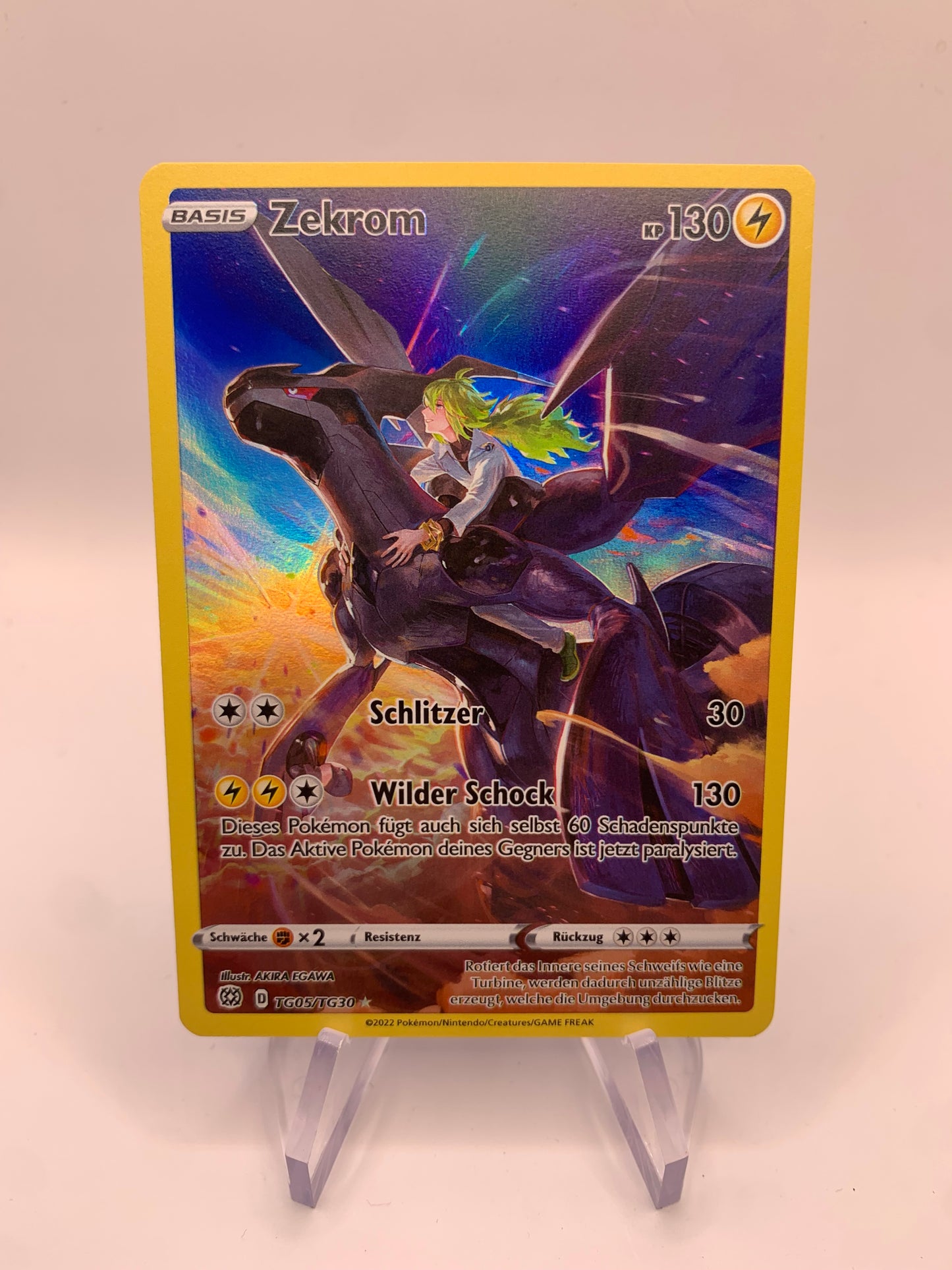 Pokemon Karte Art-Rare Zekrom TG05/TG30 Deutsch