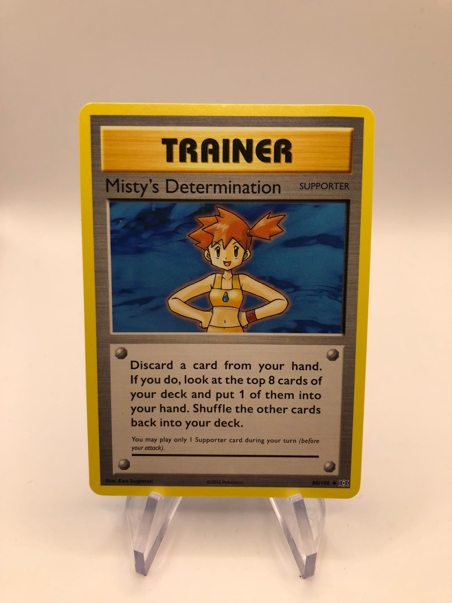 Pokemon Karte Trainer Mistys Determination 80/108 Englisch