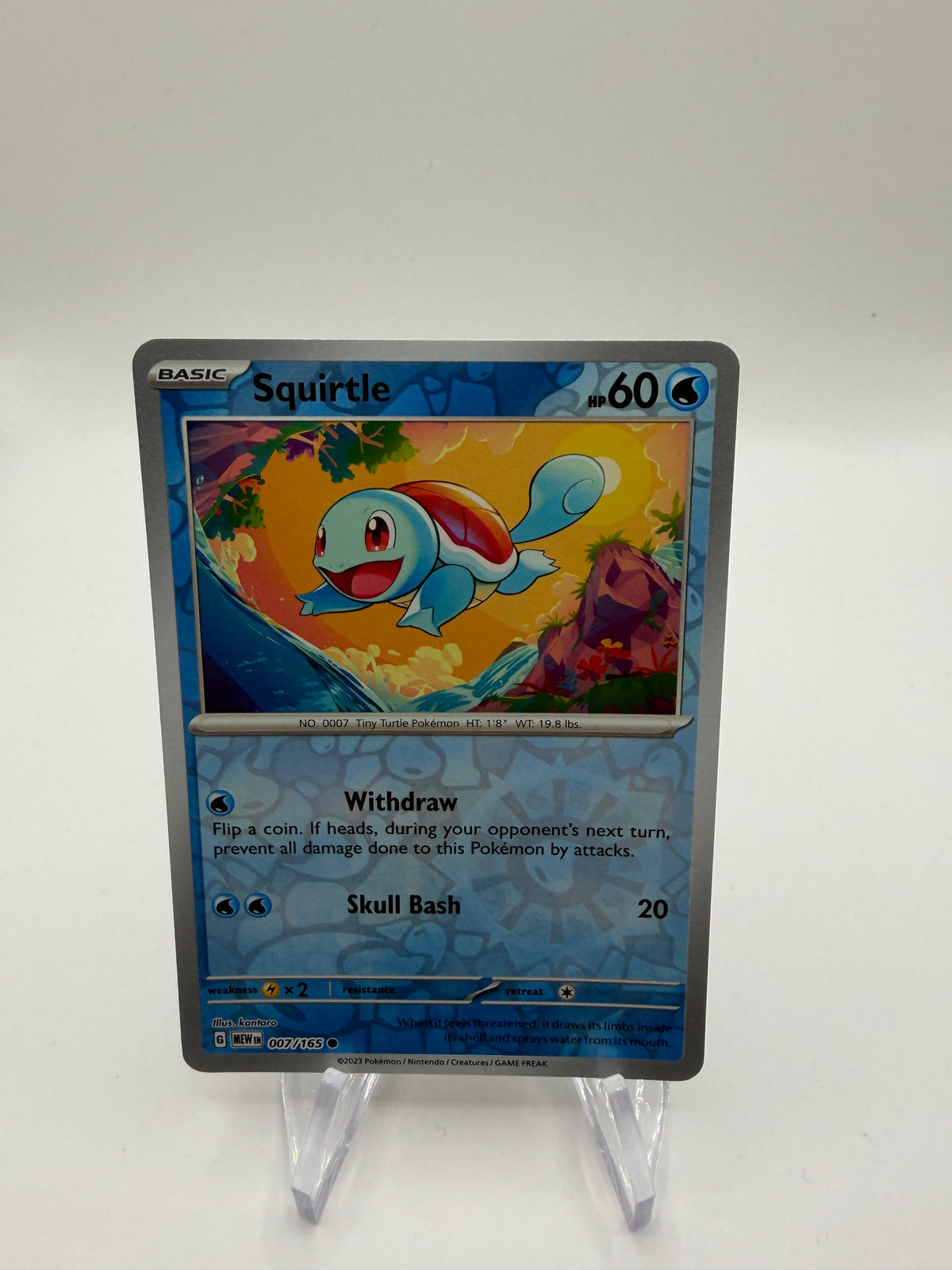 Pokemon Karte Reverse 151 Schiggy 7/165 Englisch