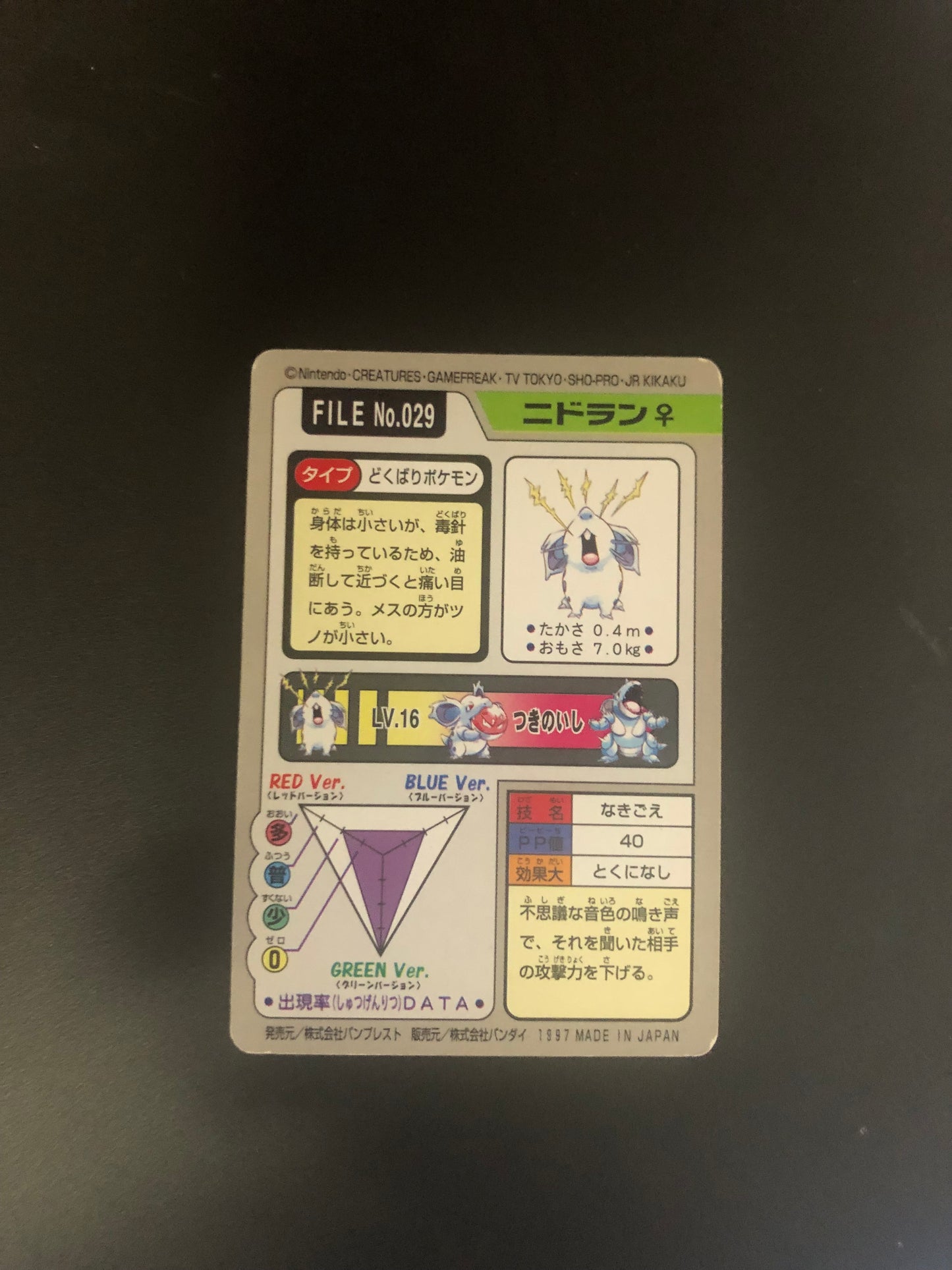 Pocket Monster Nidoran No.29 Japanisch