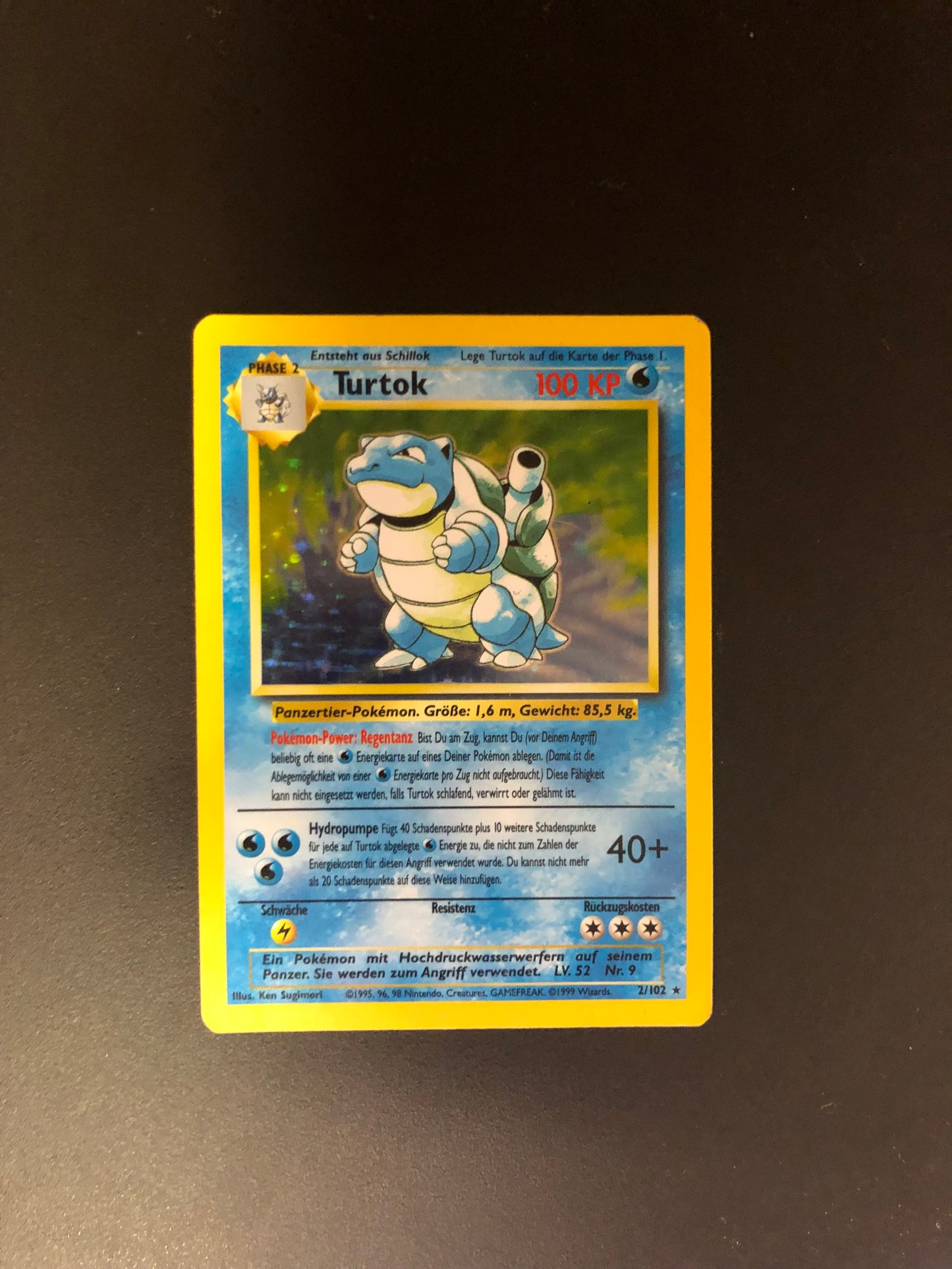 Pokemon Karten Holo Turtok 2/102 Deutsch