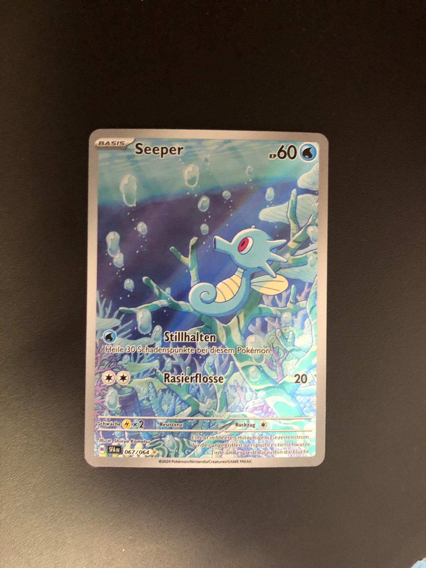 Pokemon Karte Art-Rare Seeper 67/64 Deutsch