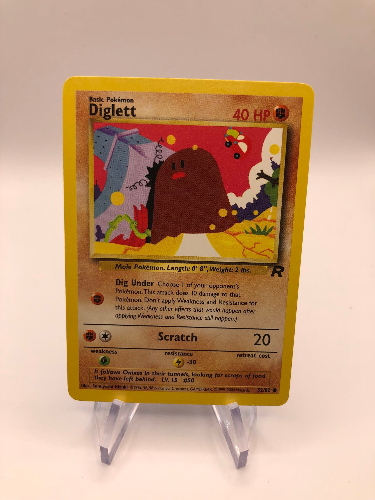 Pokemon Karte Digda 52/82 Rocket Englisch