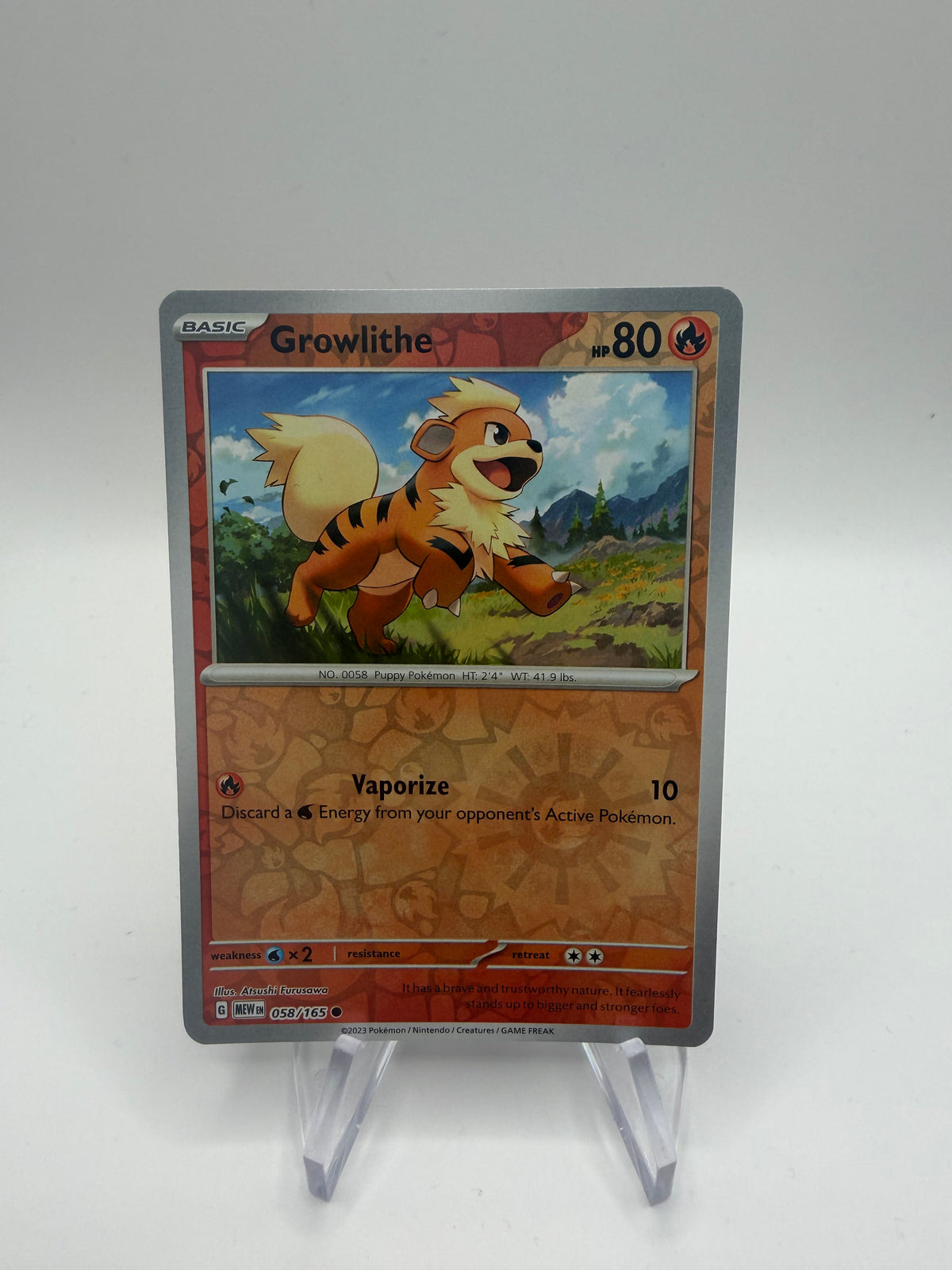 Pokemon Karte Reverse 151 Fukano 58/165 Englisch