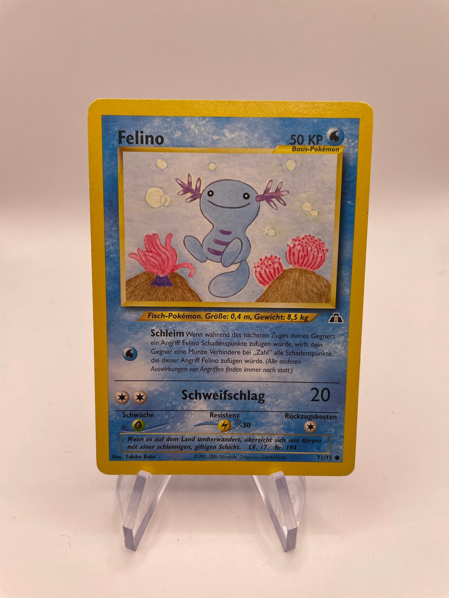 Pokemon Karte Neo Discovery Felino 71/75 Deutsch