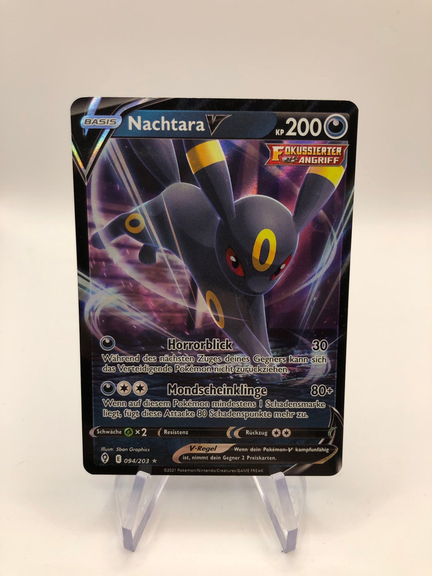 Pokemon Karte V Nachtara 94/203 Deutsch
