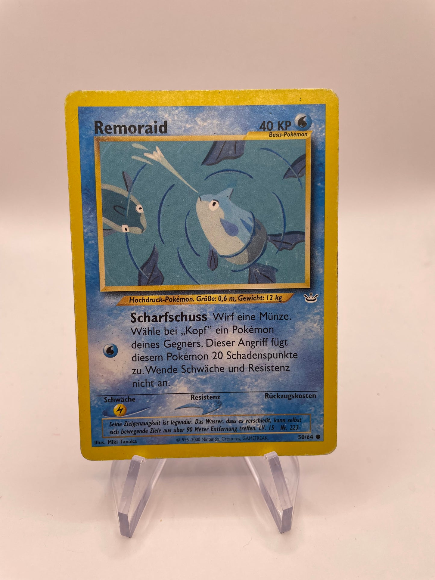 Pokemon Karte Neo Revolution Remoraid 50/64 Deutsch