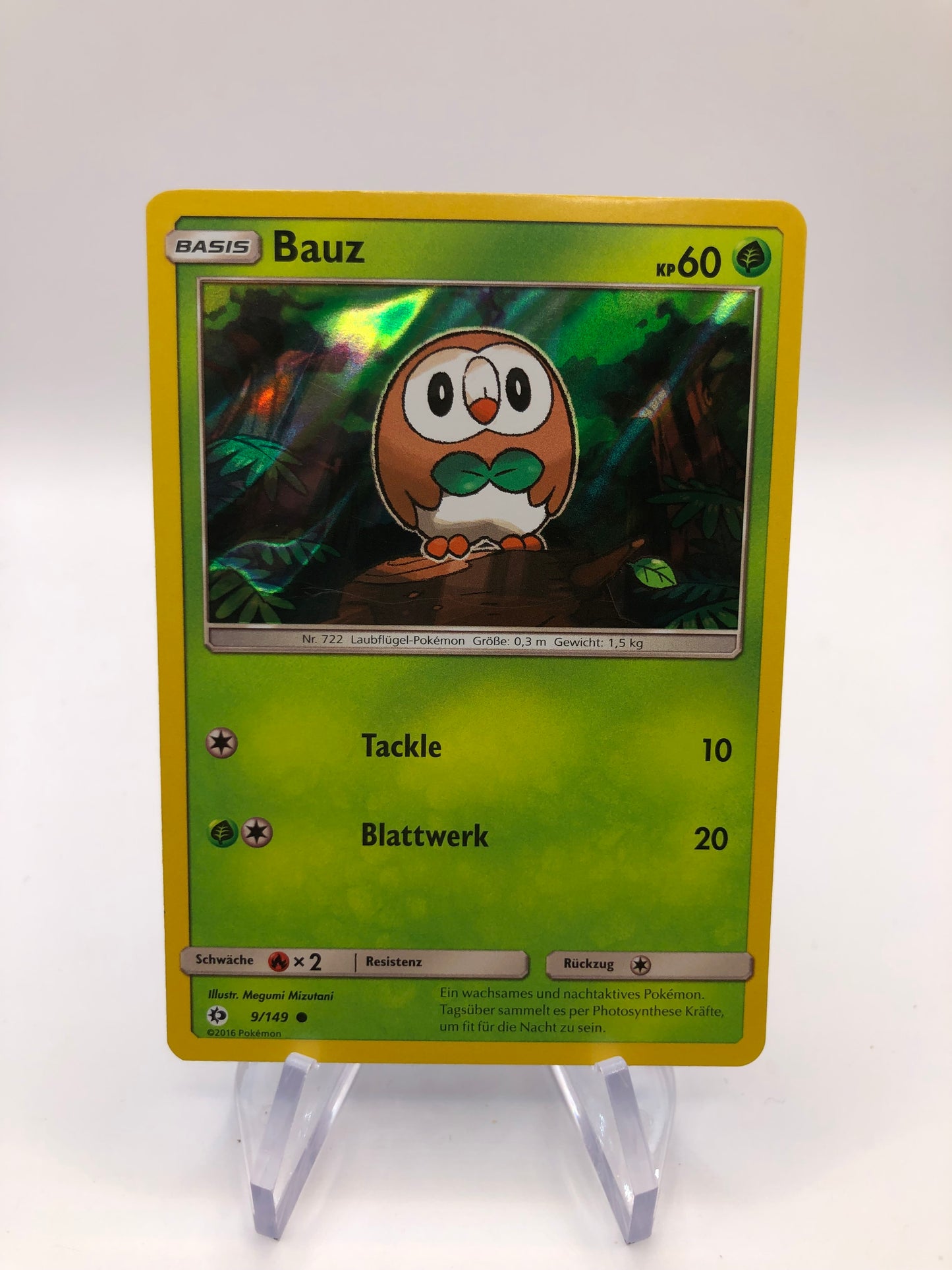 Pokemon Karte Holo Bauz 9/149 Deutsch