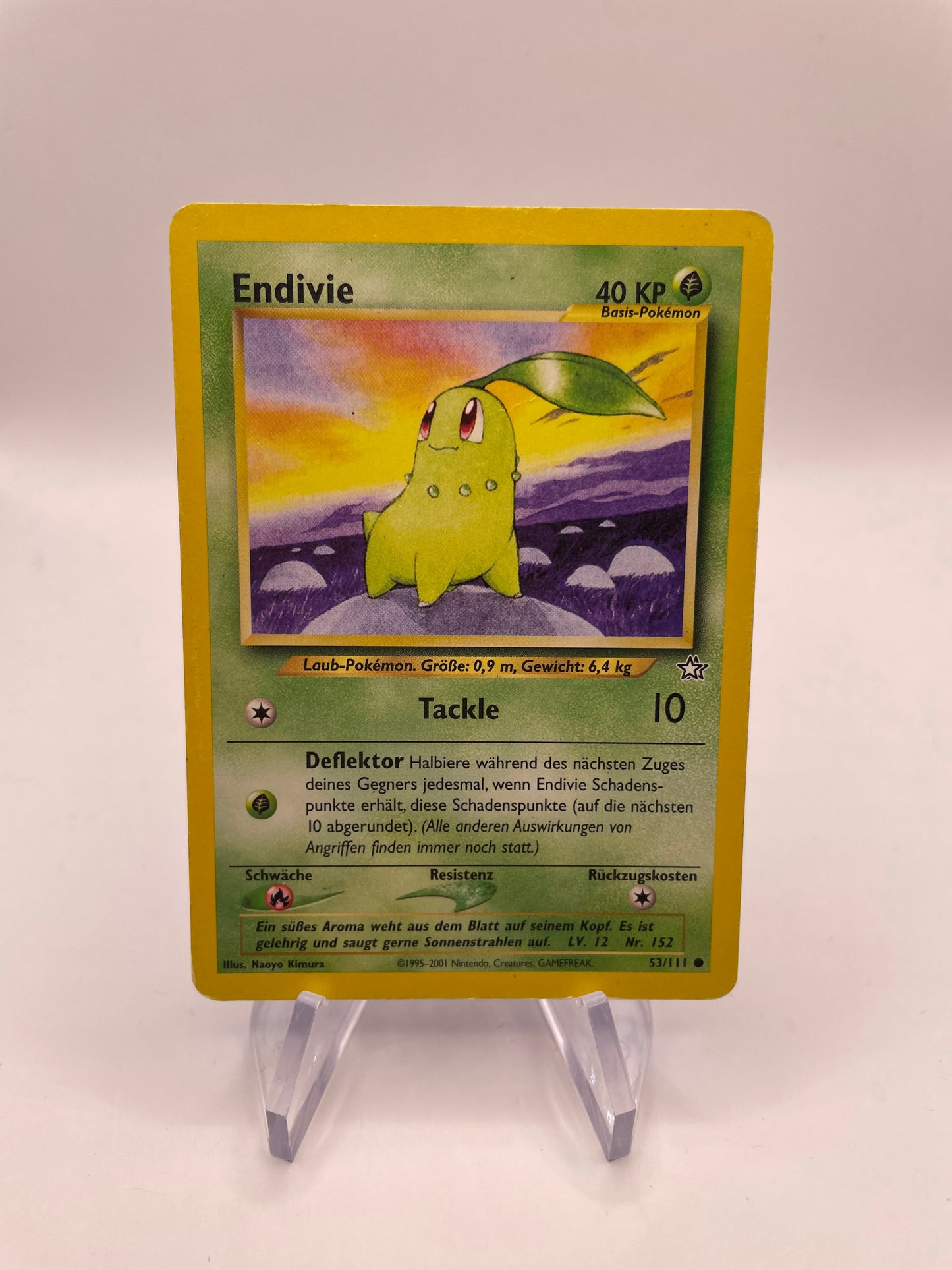 Pokemon Karte Neo Genesis Endivie 53/111 Deutsch