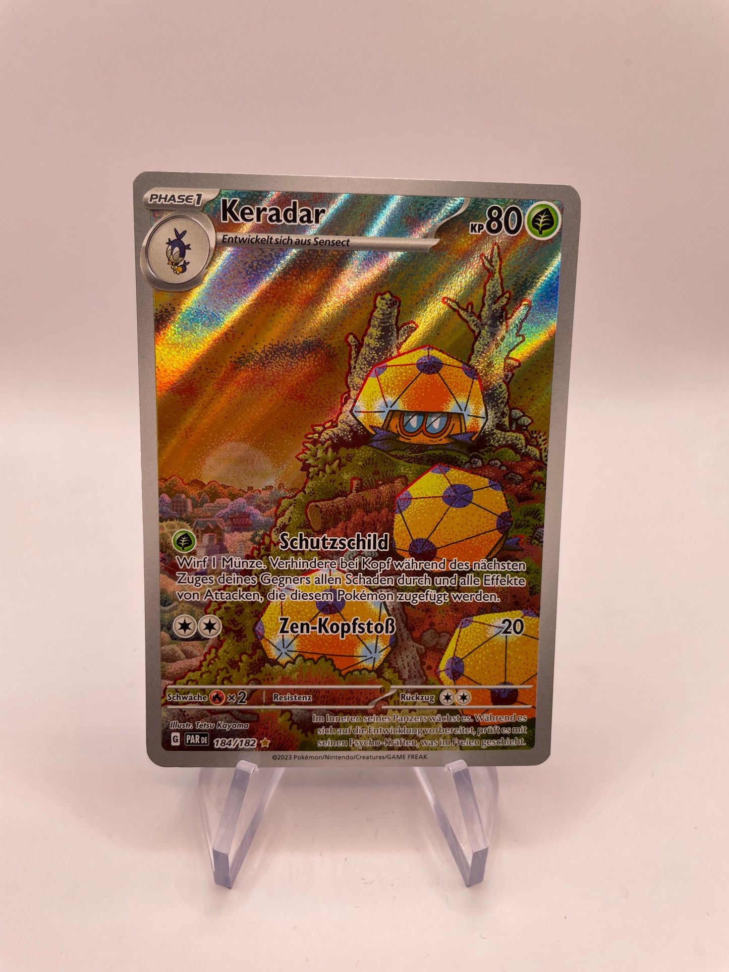 Pokemon Karte Art-Rare Keradar 184/182 Deutsch