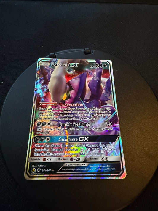 Pokemon Karte GX Darkrai 88a/147 Deutsch