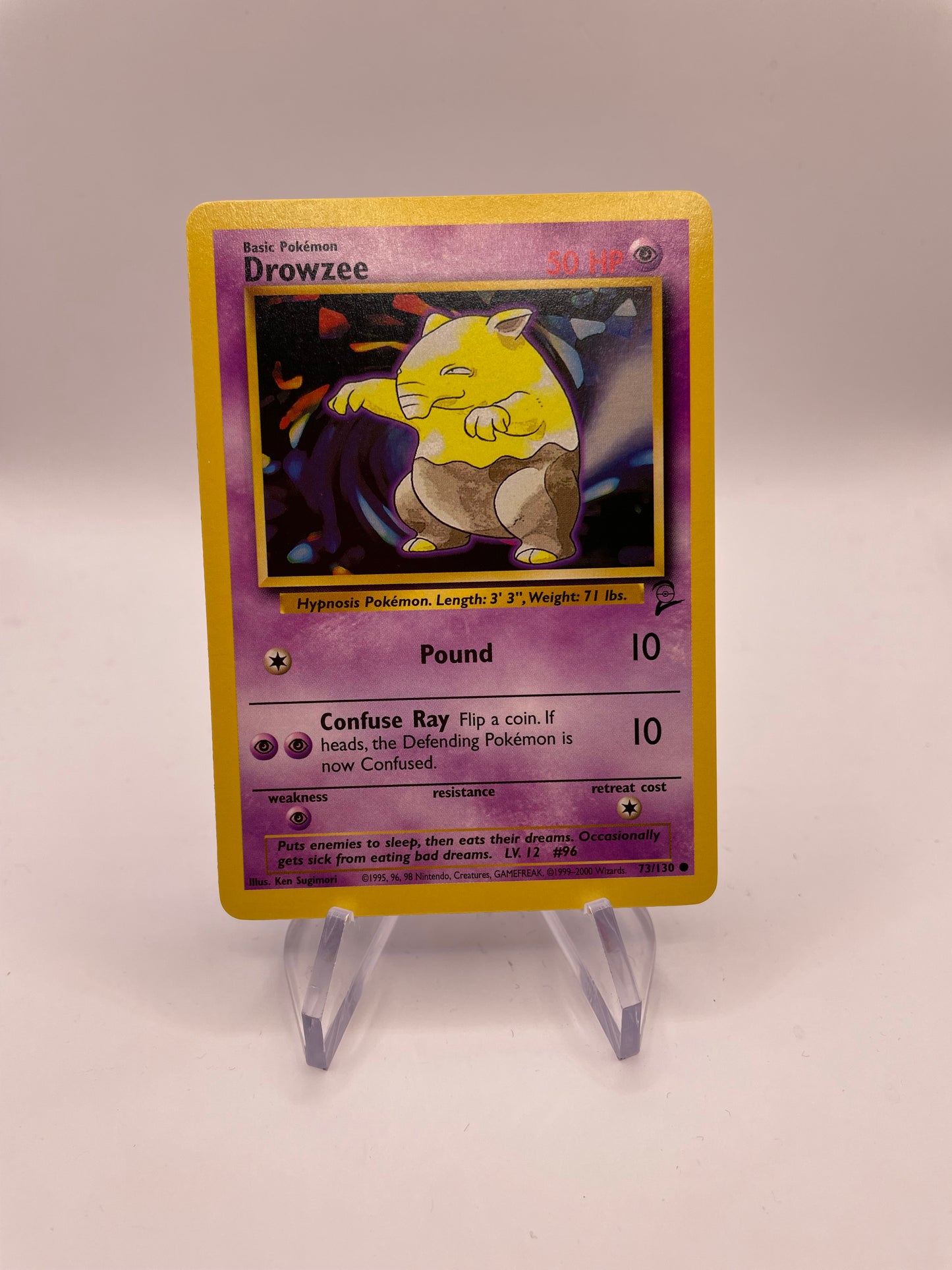 Pokemon Karte Base Set 2 Drowzee 73/130 Englisch