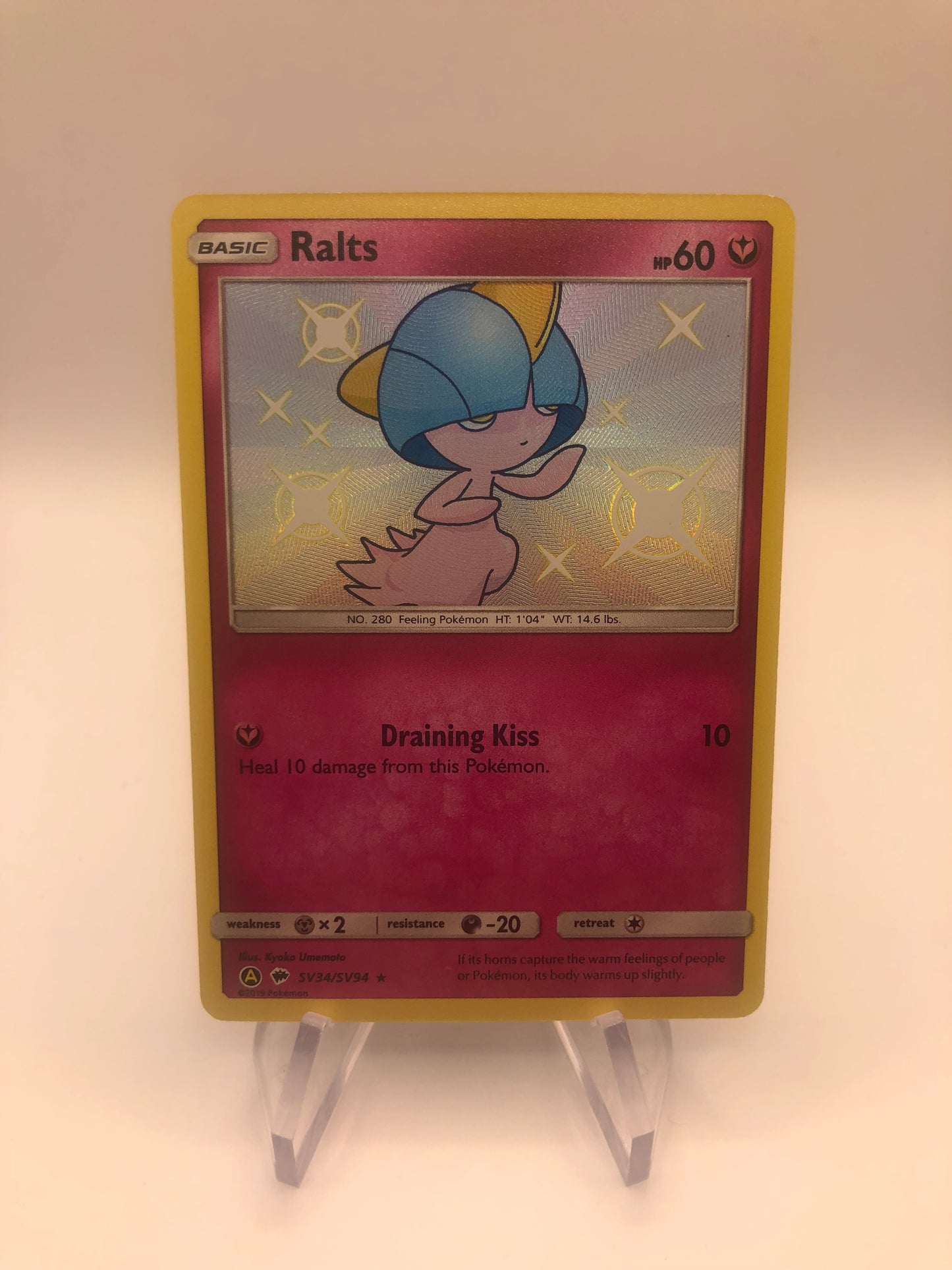 Pokemon Karte Holo Ralts SV34/SV94 Englisch