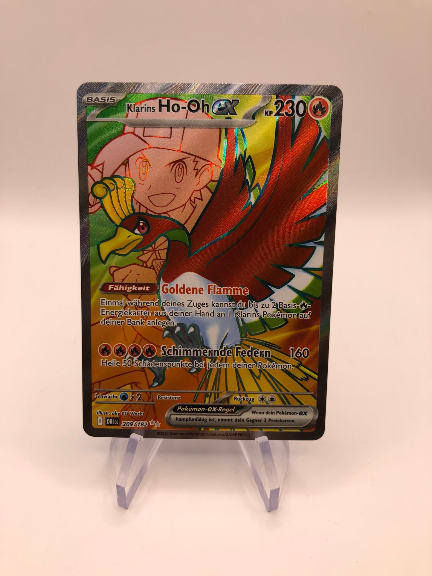 Pokemon Karte EX Ho-Oh 209/182 Deutsch
