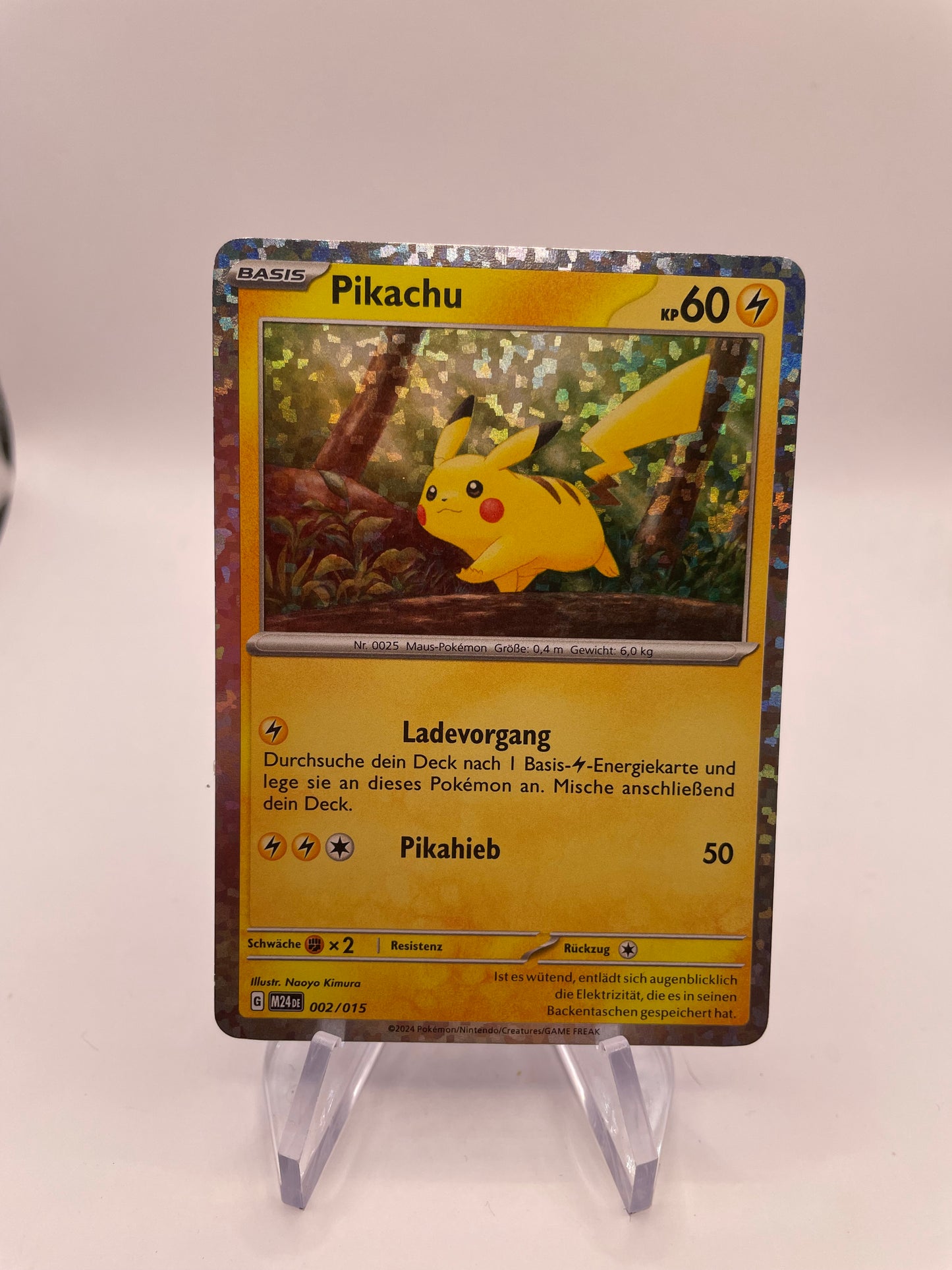 Pokémon Karte Pikachu 2/15 Deutsch