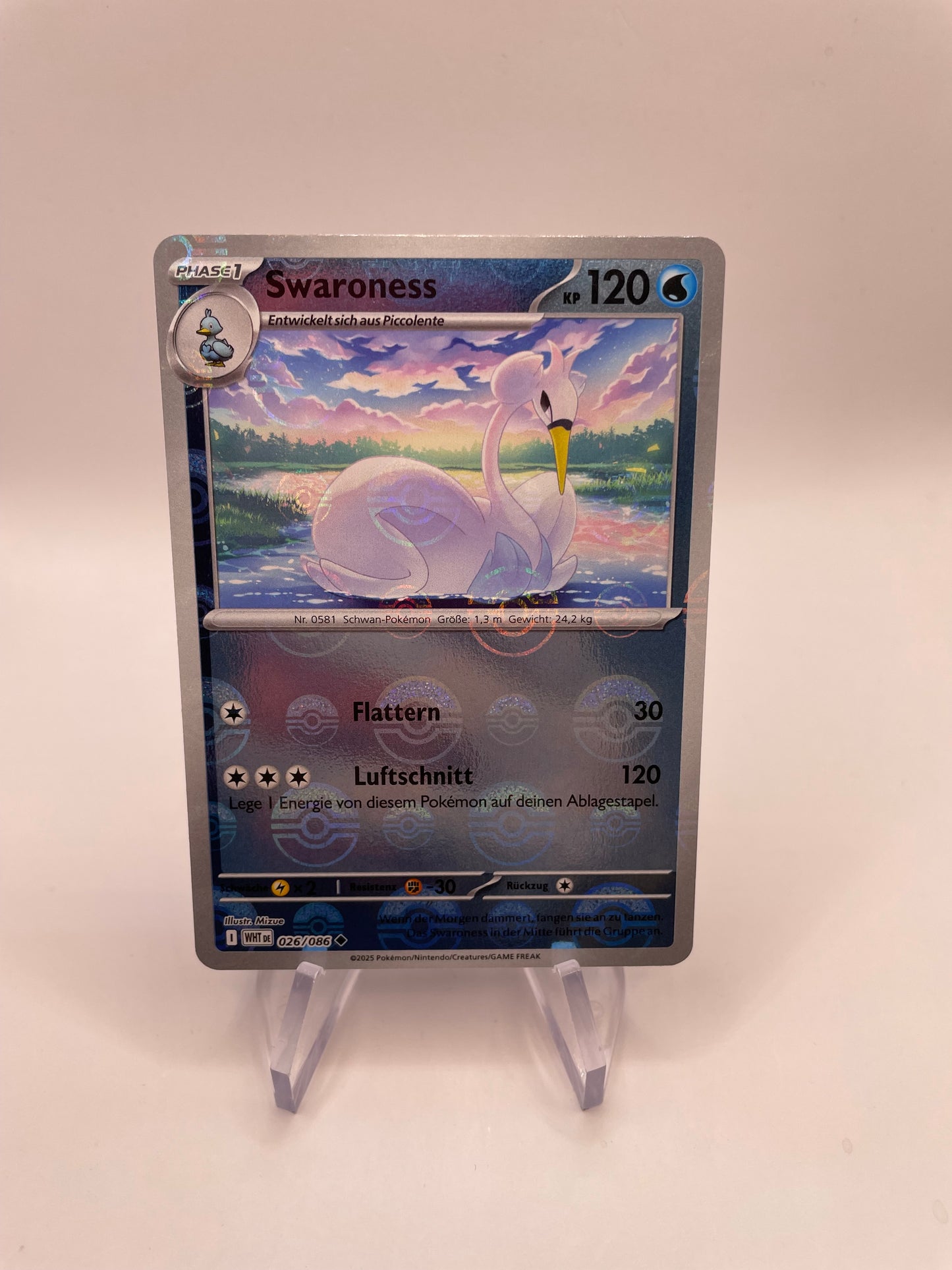 Pokemon Karte Revers Swaroness 26/86 Deutsch