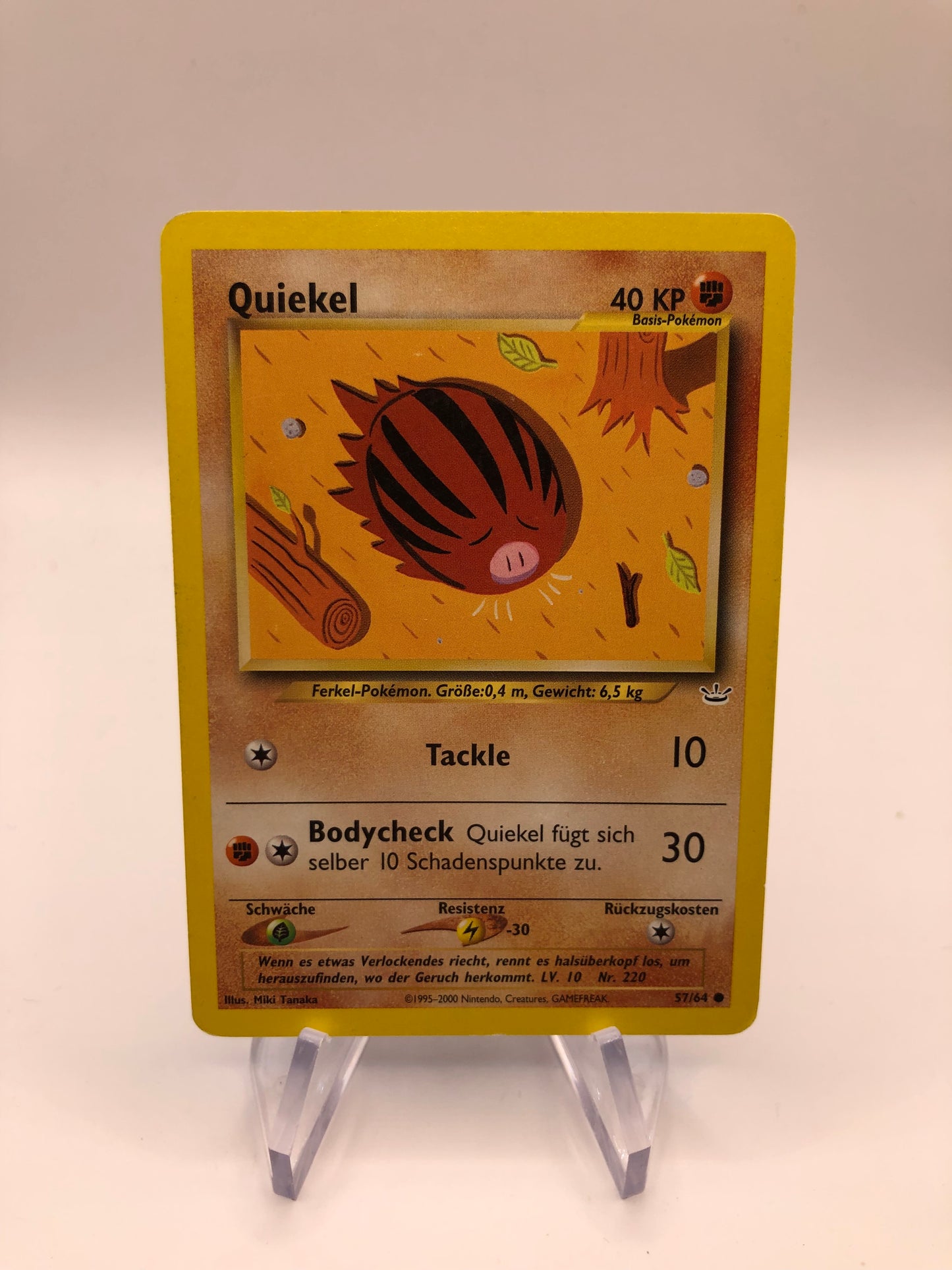 Pokemon Karte Neo Revolution Quiekel 57/64 Deutsch